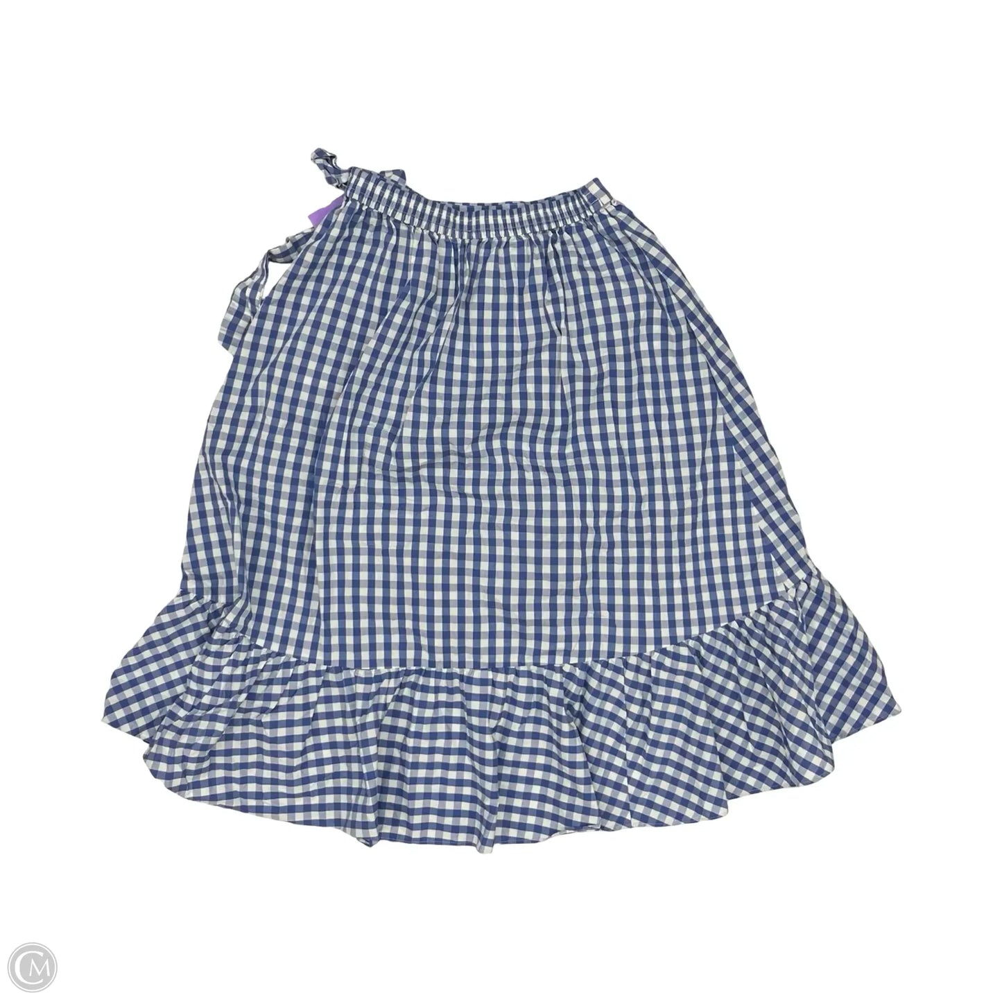 Skirt Midi By J. Crew In Blue & White, Size: S