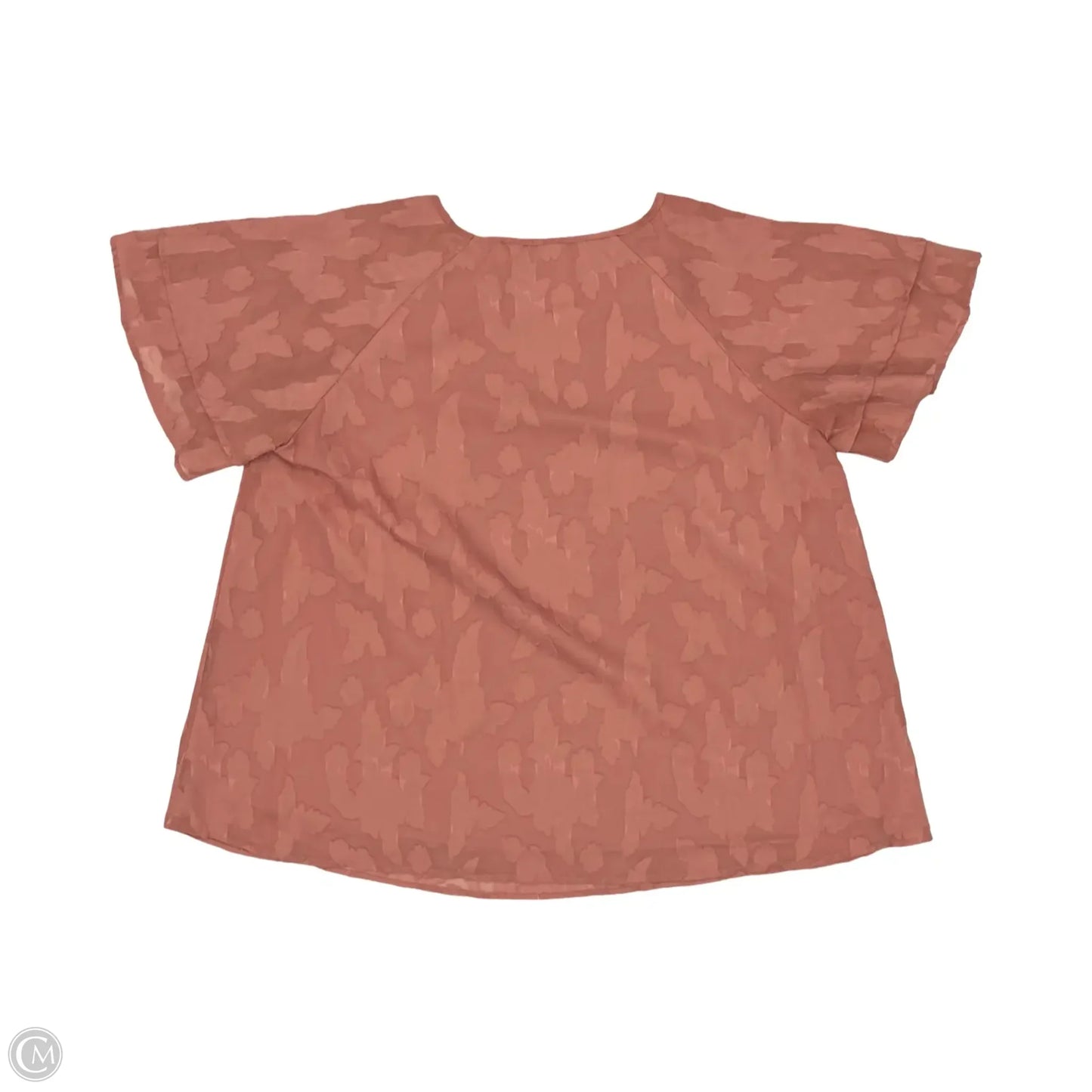 Blouse Short Sleeve By Bloomchic In Pink, Size: 1x