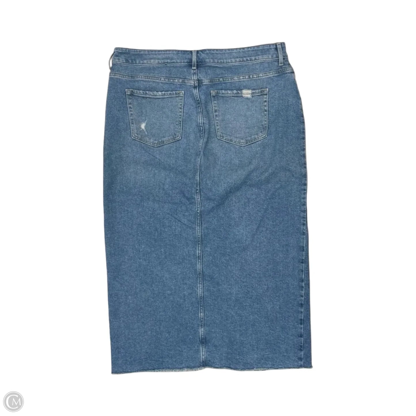 Skirt Midi By Maurices In Blue Denim, Size: 16