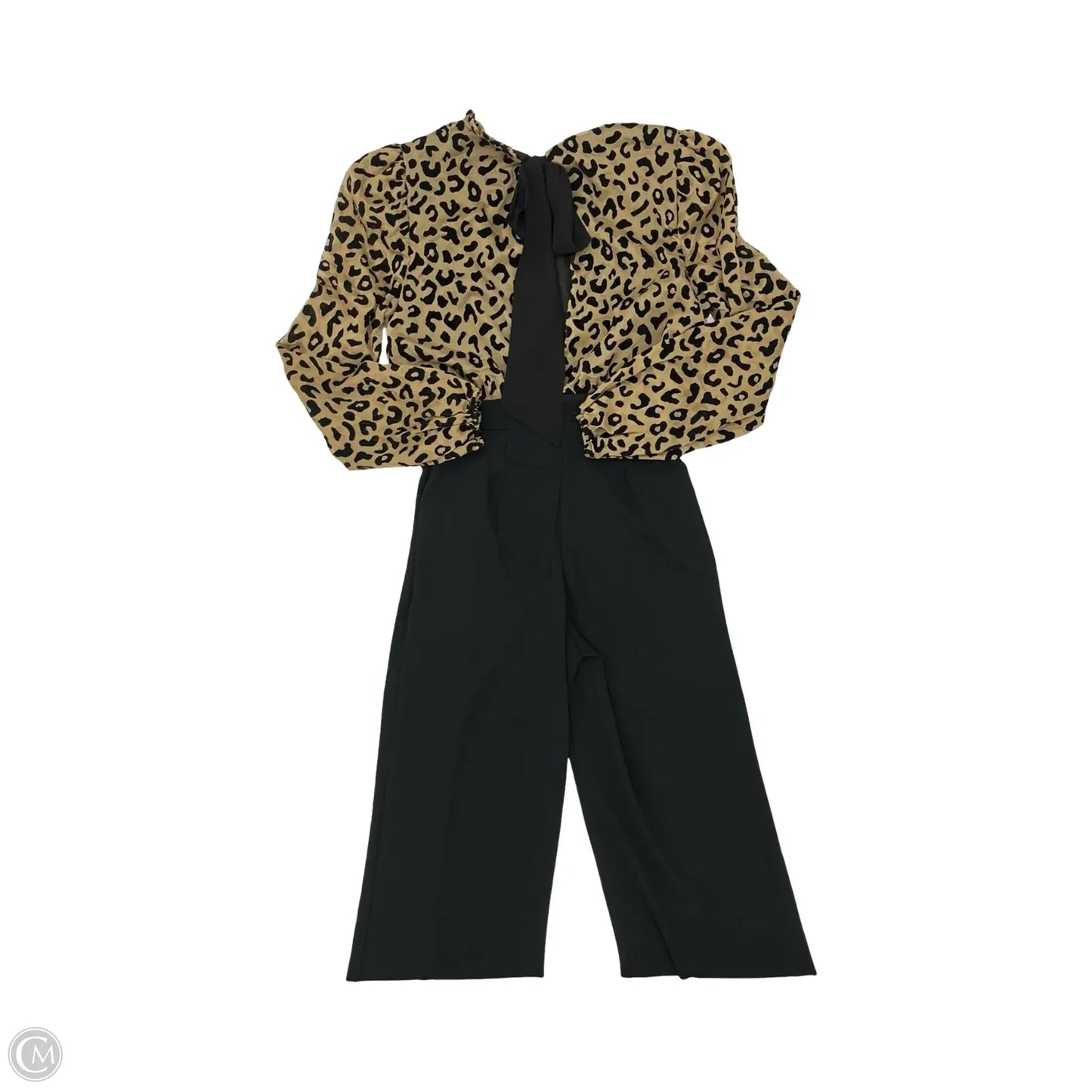 Jumpsuit By Cmf In Black & Brown, Size: L