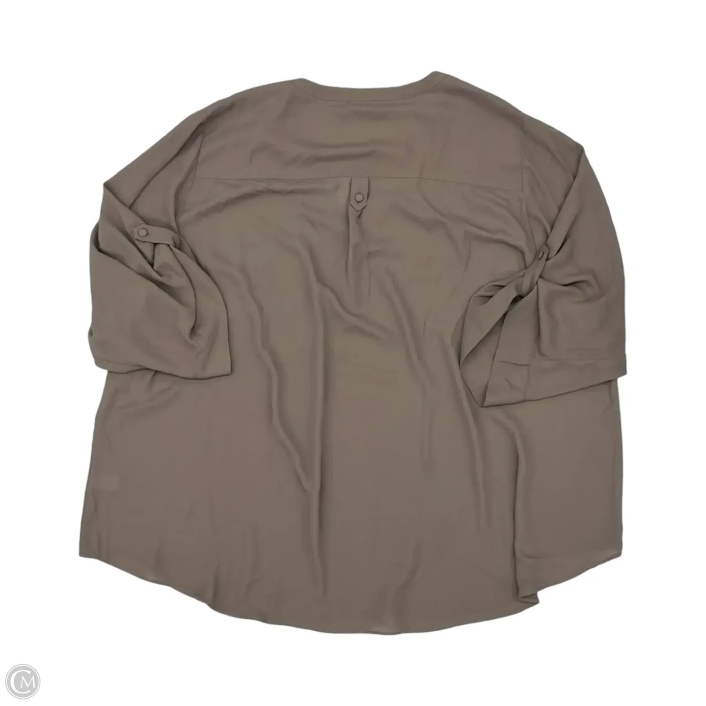 Top 3/4 Sleeve By Torrid In Brown, Size: 4x