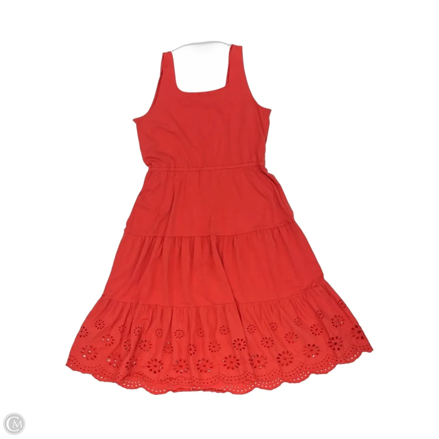 Dress Casual Midi By Talbots In Orange, Size: Xl