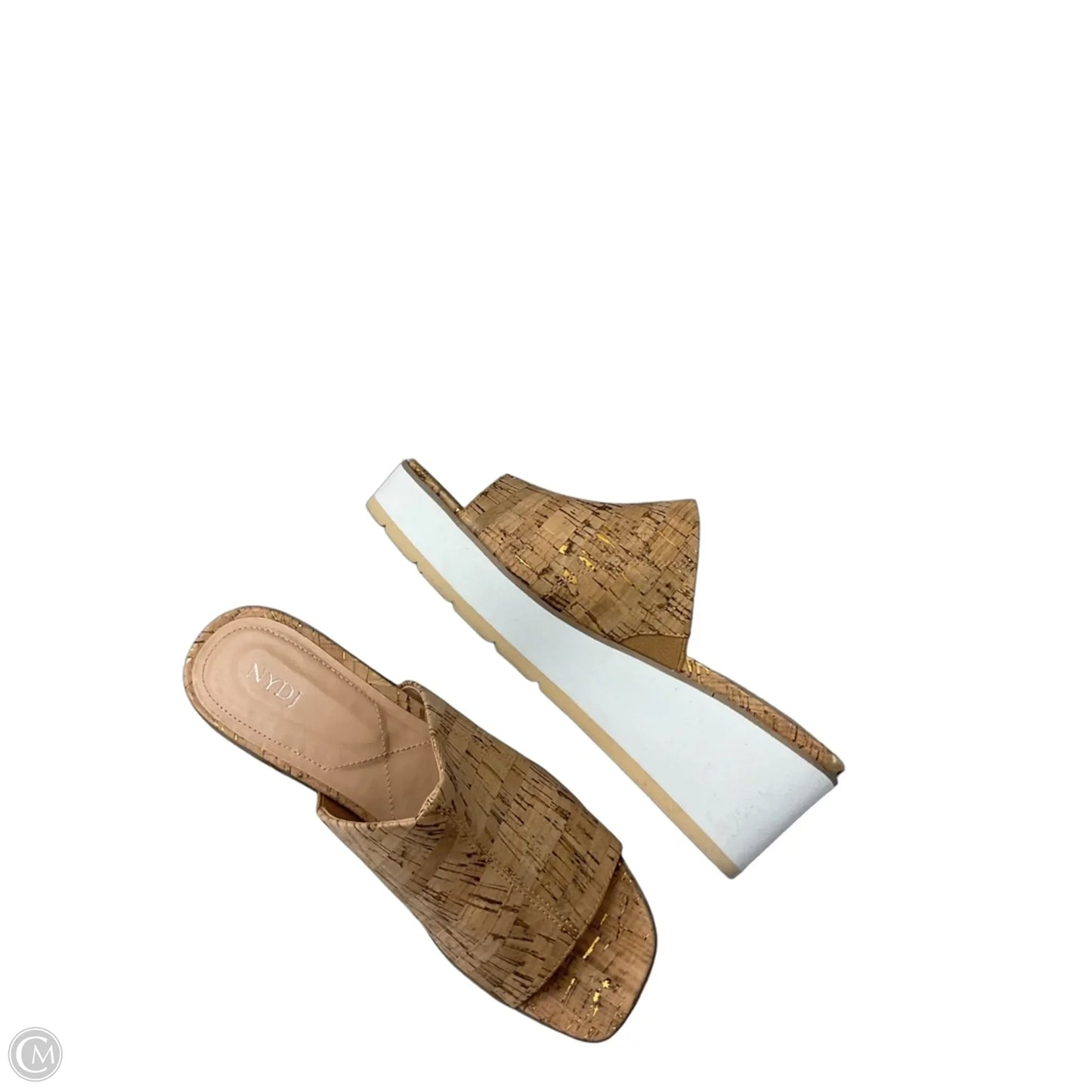Sandals Heels Wedge By Not Your Daughters Jeans In Brown, Size: 8.5