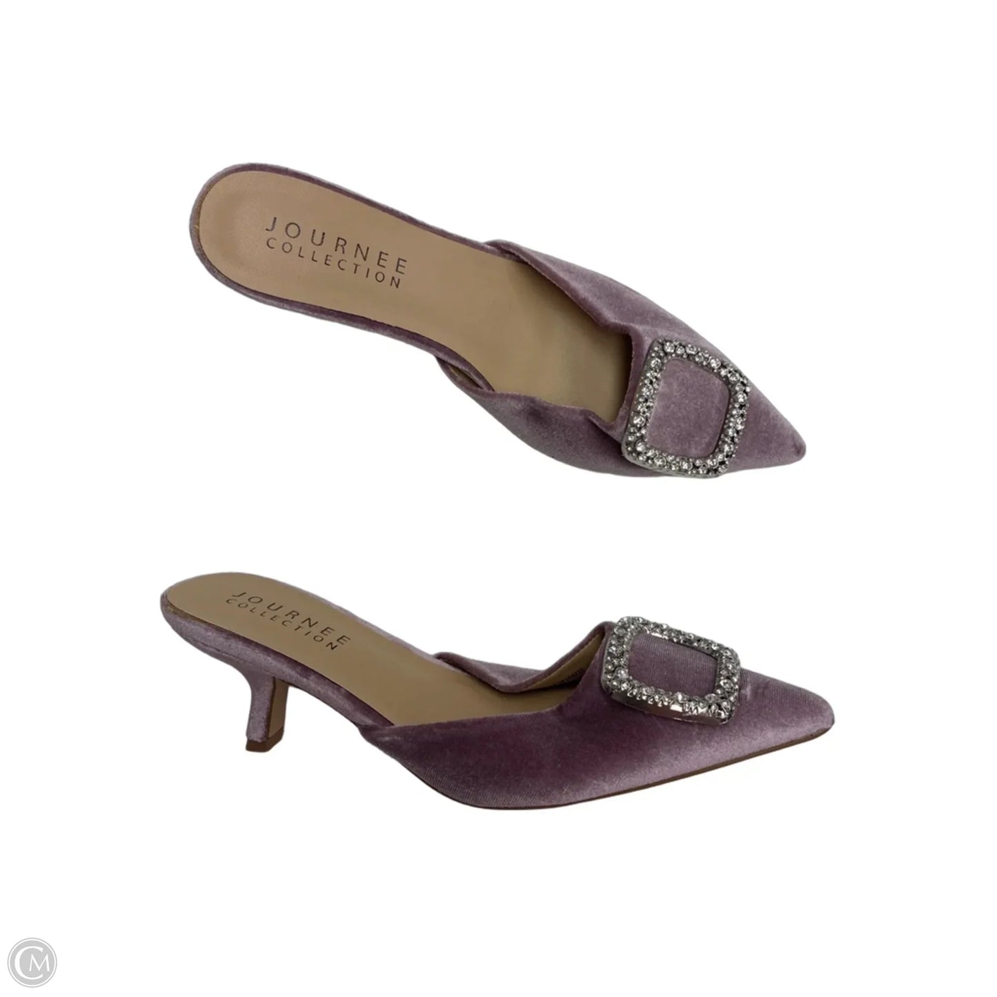 Shoes Heels Kitten By Journee In Purple, Size: 9