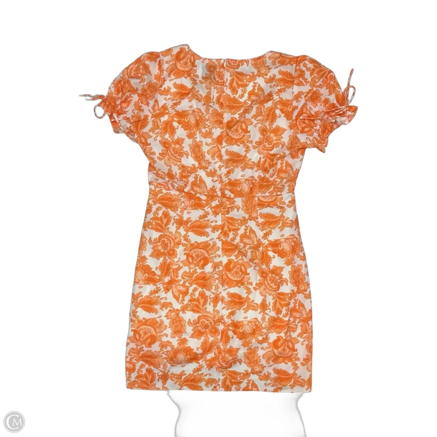 Dress Party Short By Hello Molly In Orange & White, Size: L