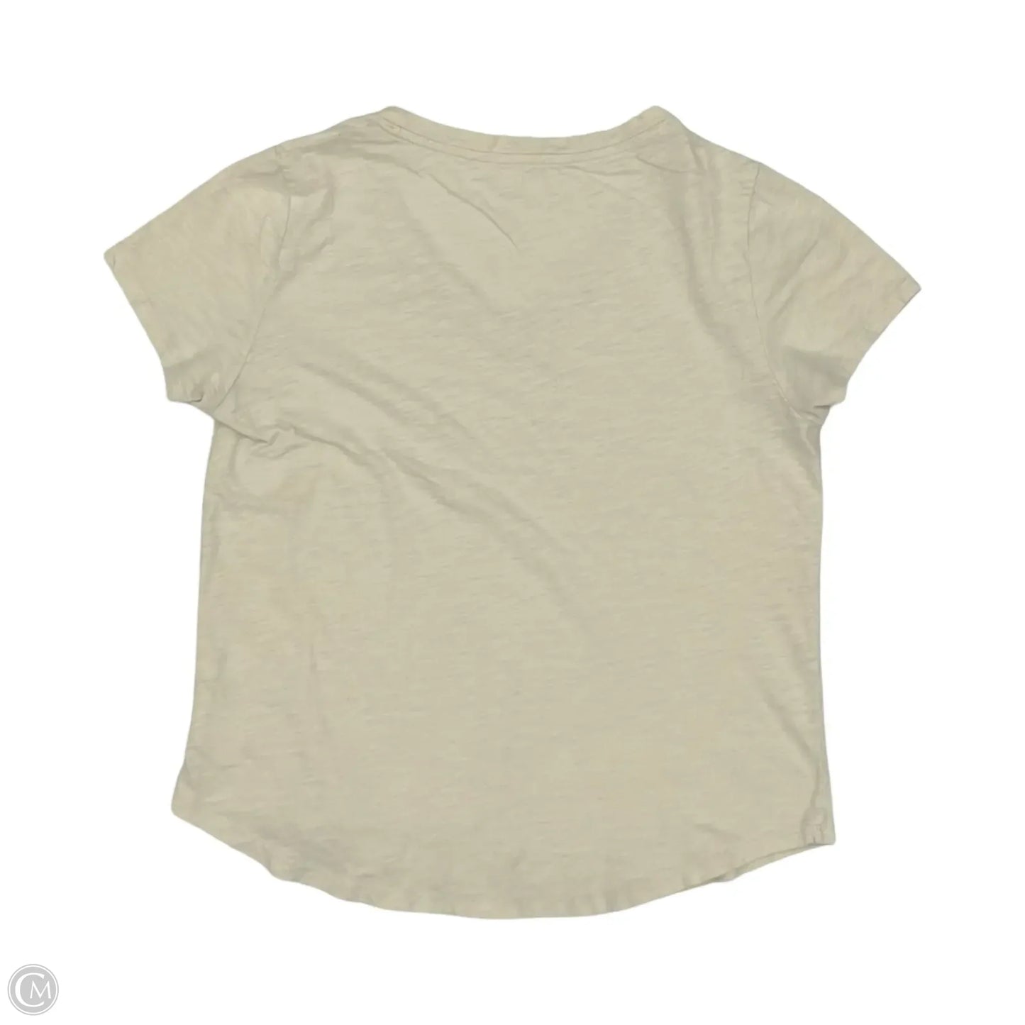 Top Short Sleeve By Old Navy In Cream, Size: S