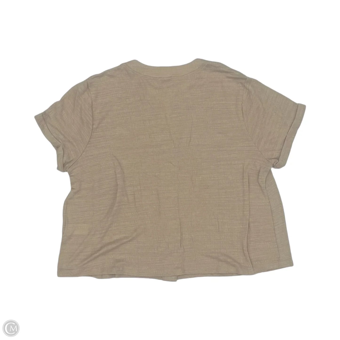 Top Short Sleeve By Telluride In Brown, Size: L