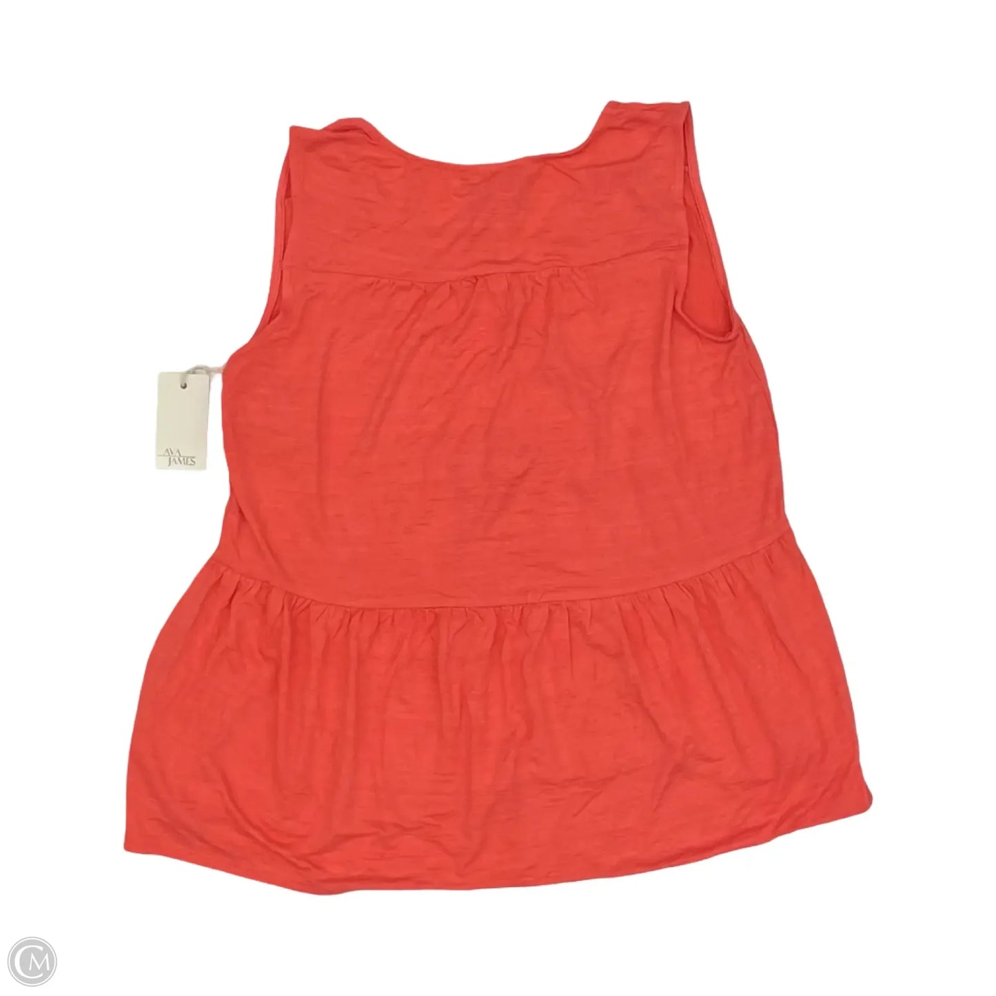 Blouse Sleeveless By Ava James In Orange, Size: S