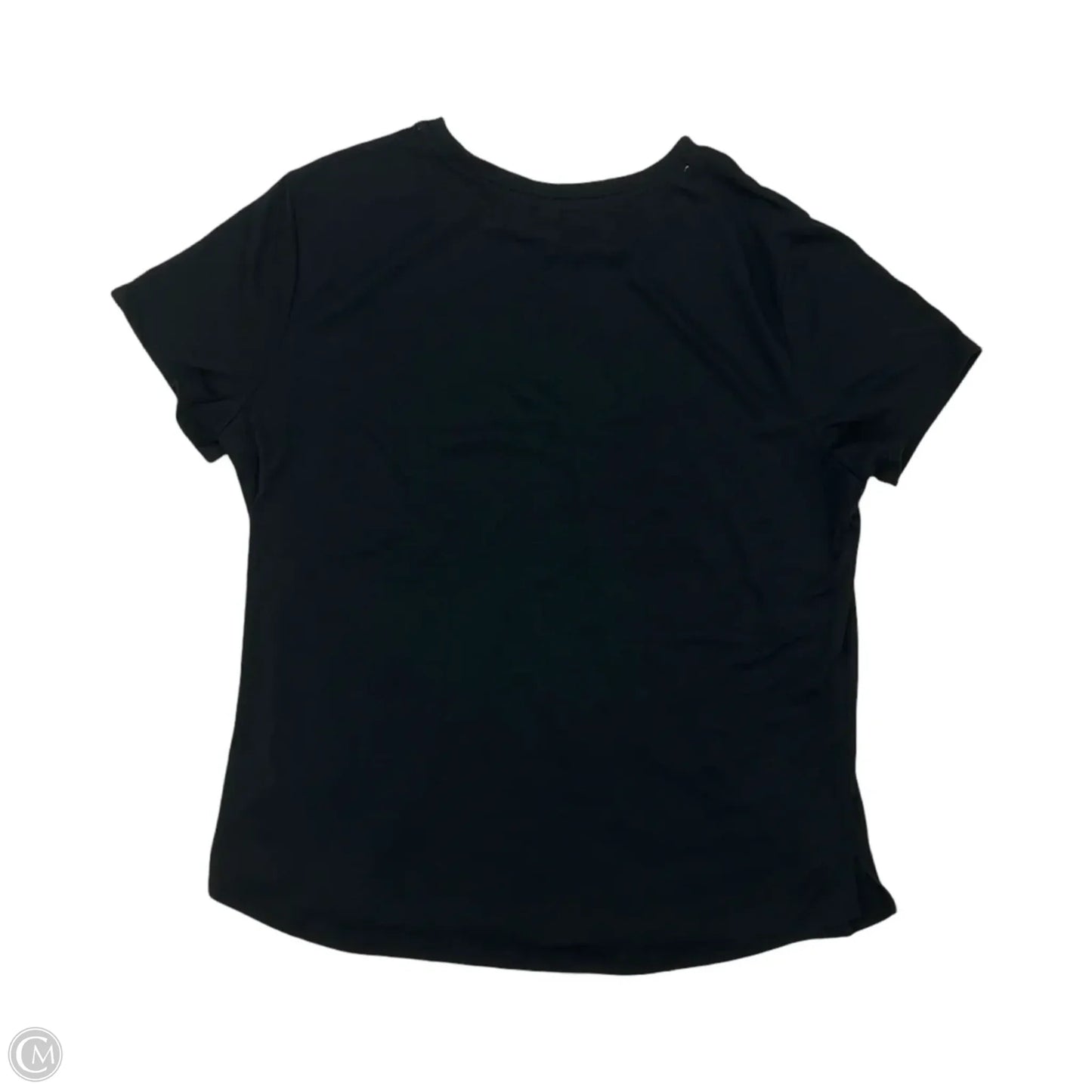 Athletic Top Short Sleeve By Eddie Bauer In Black, Size: L