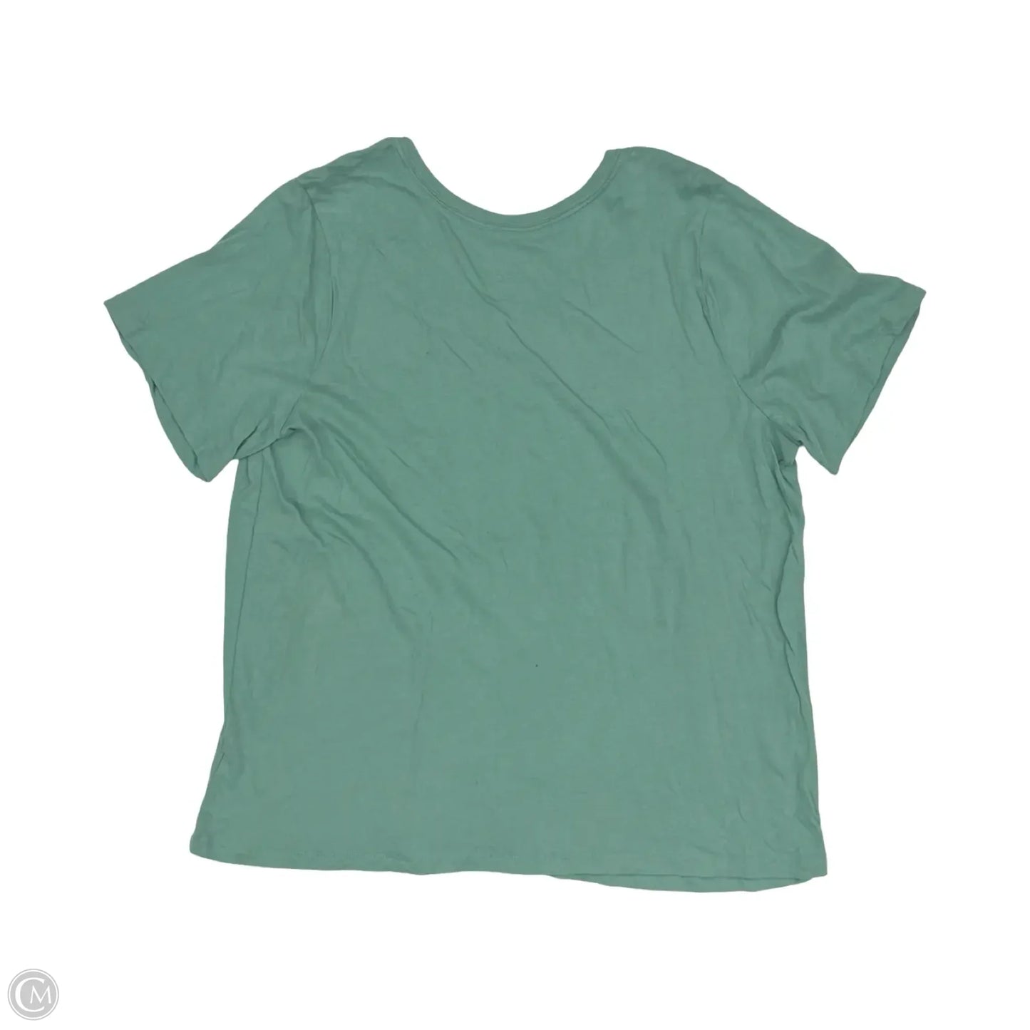 Top Short Sleeve By Ava & Viv In Green, Size: 1x