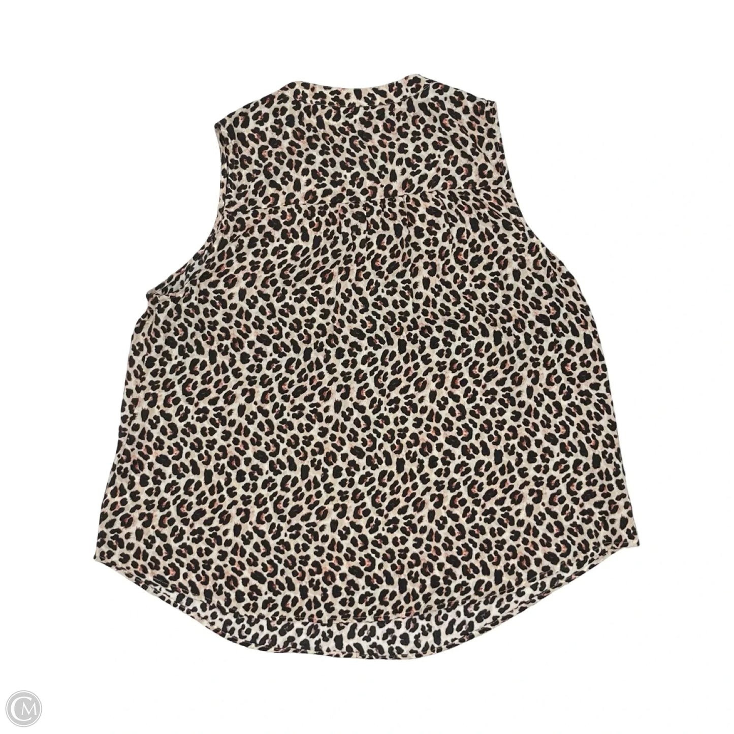 Blouse Sleeveless By Torrid In Leopard Print, Size: 1x