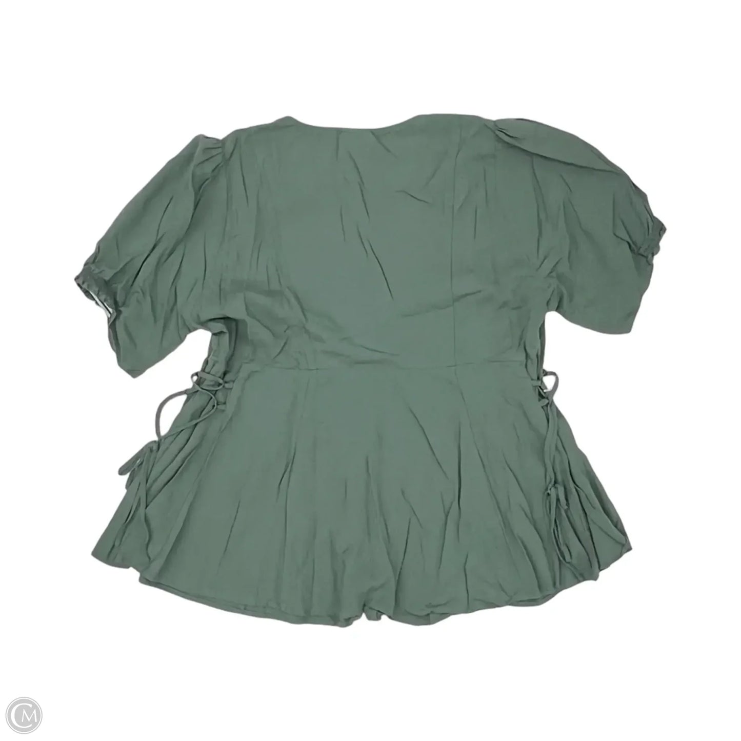 Blouse Short Sleeve By Torrid In Green, Size: 1x