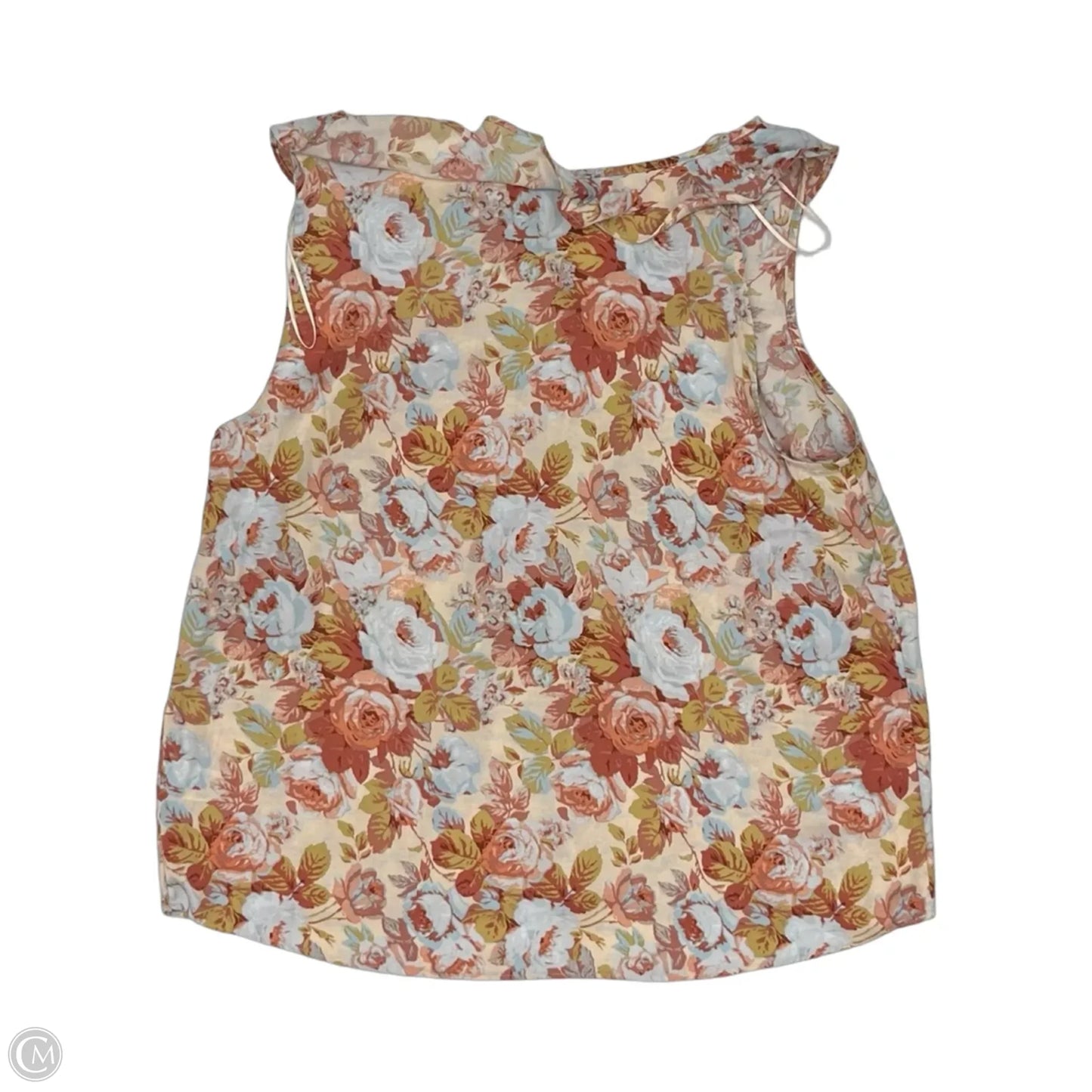 Blouse Sleeveless By Lc Lauren Conrad In Floral Print, Size: Xl