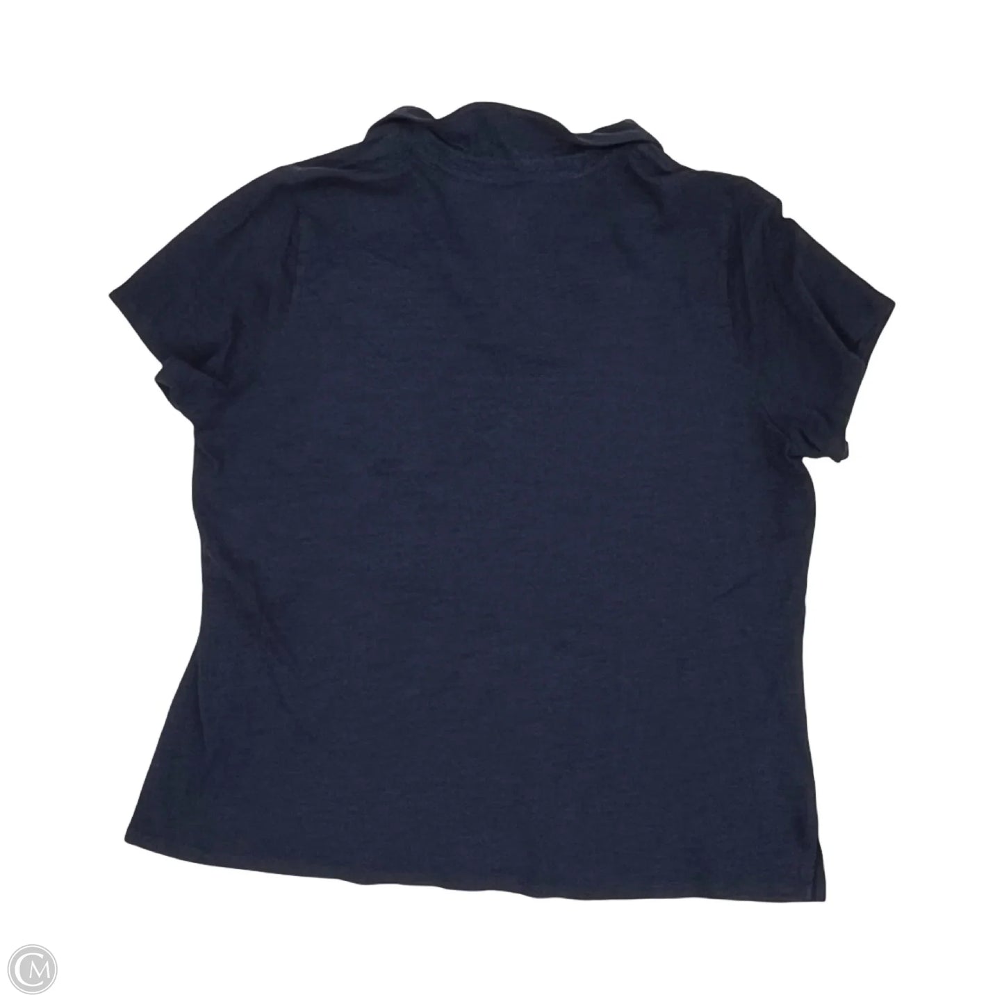 Top Short Sleeve By Belle By Kim Gravel In Navy, Size: Xl