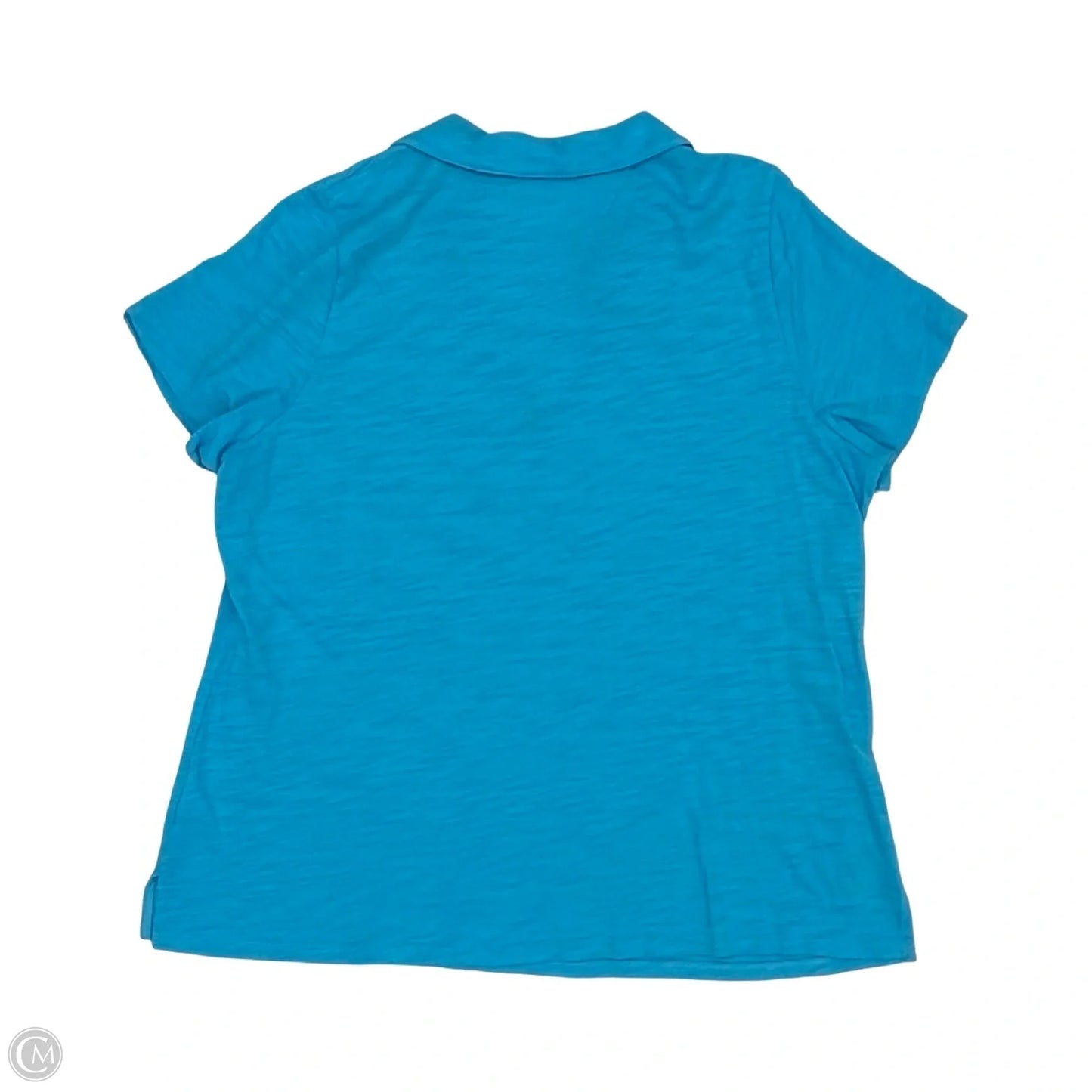 Top Short Sleeve By Belle By Kim Gravel In Blue, Size: Xl