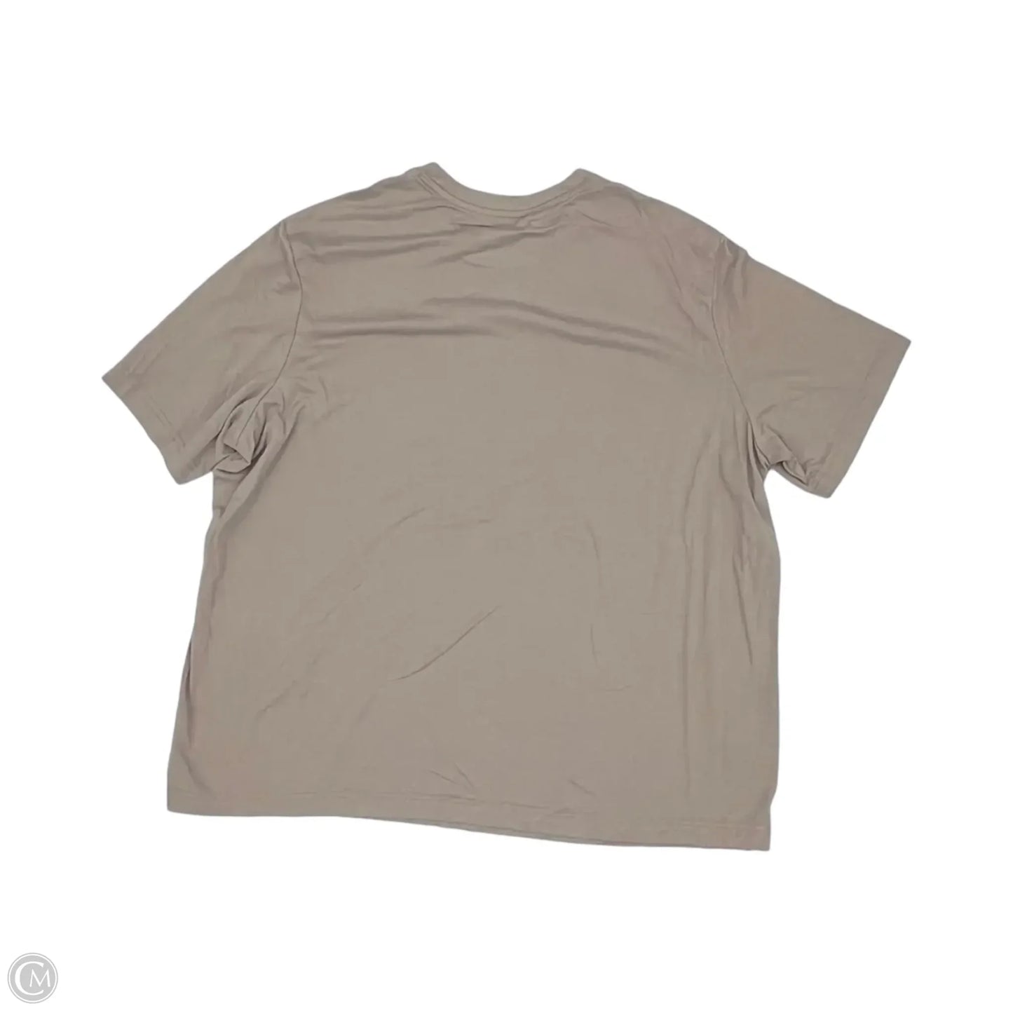 Top Short Sleeve By Athletic Works In Tan, Size: 2x