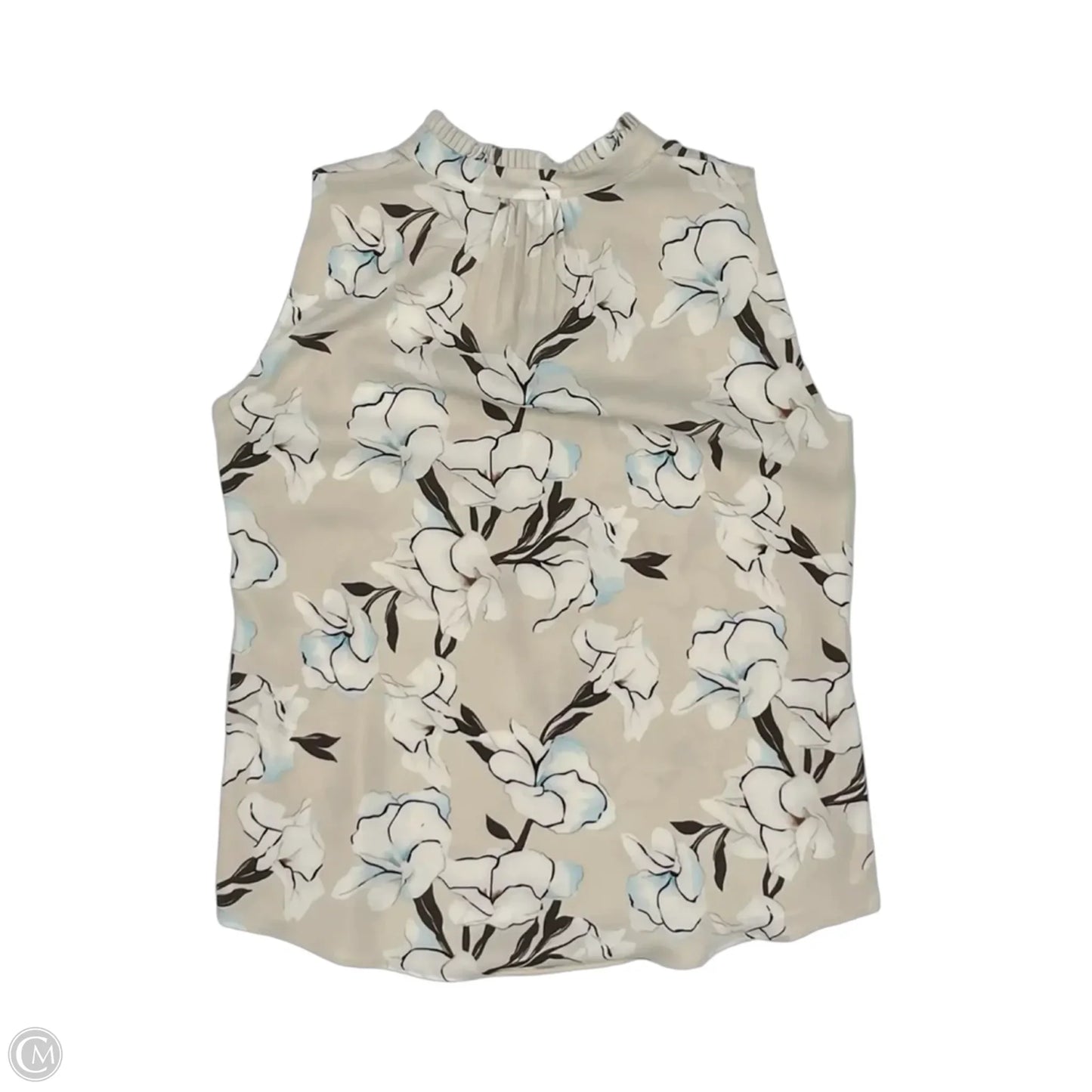 Blouse Sleeveless By White House Black Market In Floral Print, Size: Xs
