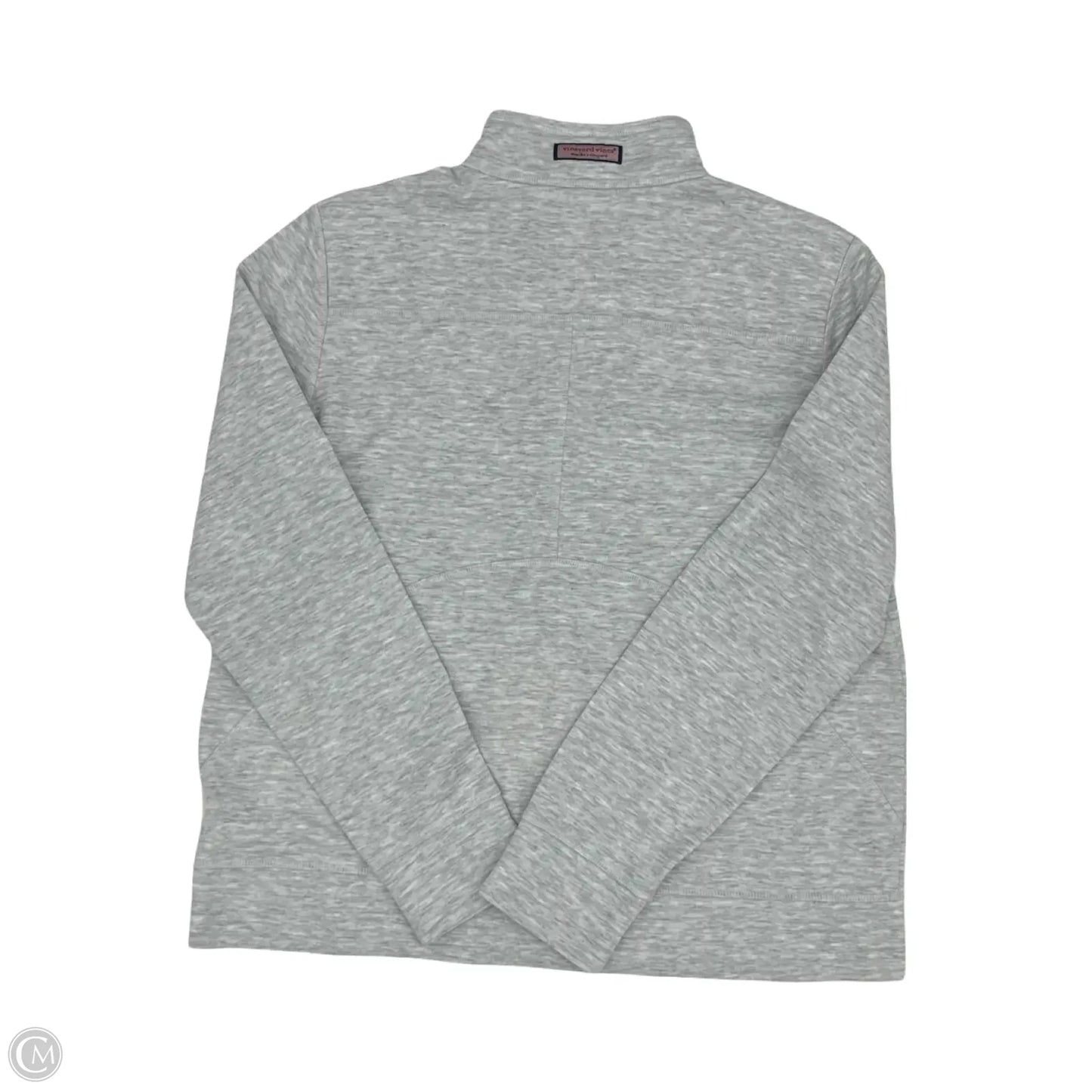 Sweatshirt Collar By Vineyard Vines In Grey, Size: M