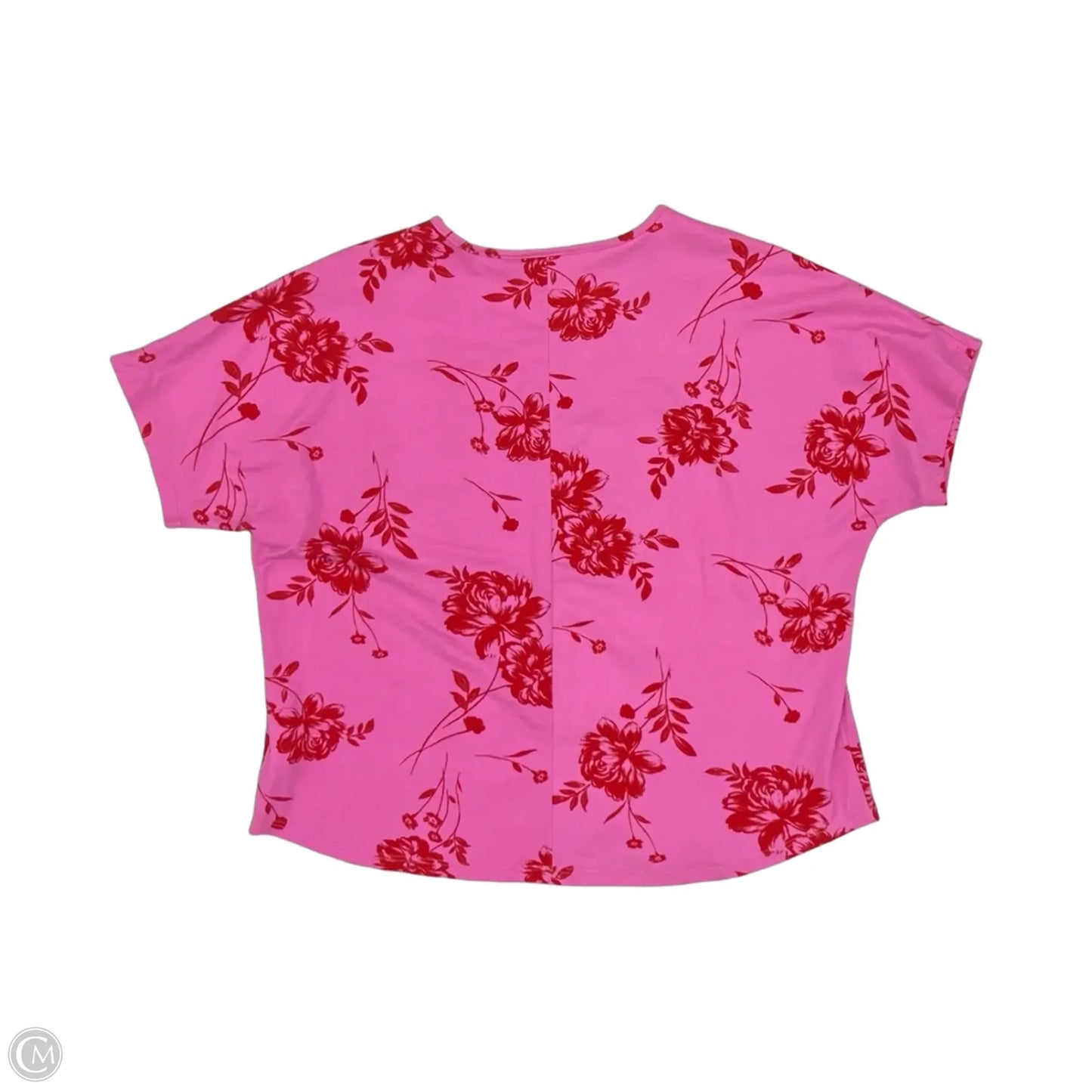 Top Short Sleeve By Entro In Pink & Red, Size: S