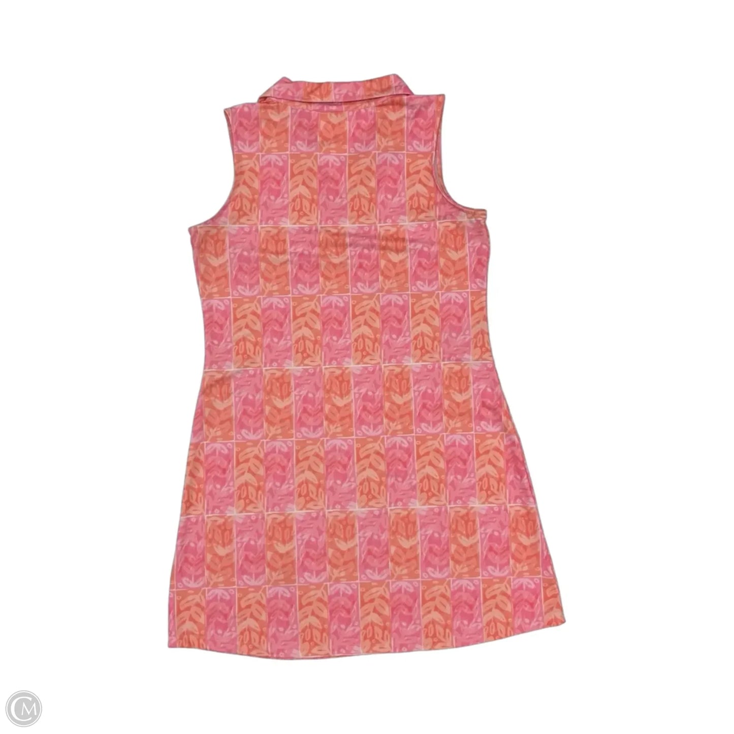Dress Casual Short By Lulu B In Orange & Pink, Size: S