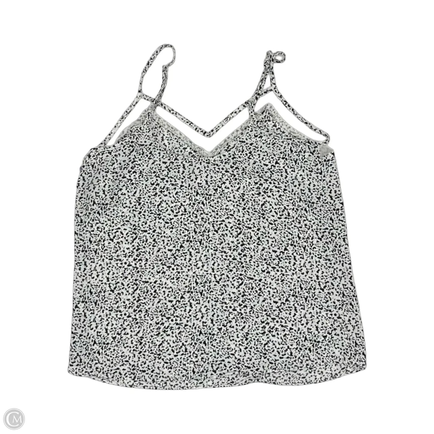 Blouse Sleeveless By Nine West In Black & White, Size: Xs
