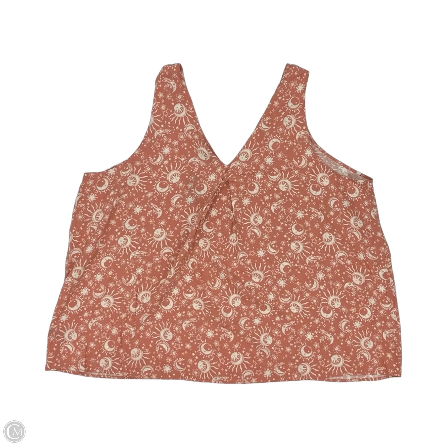 Blouse Sleeveless By Torrid In Orange, Size: 4x
