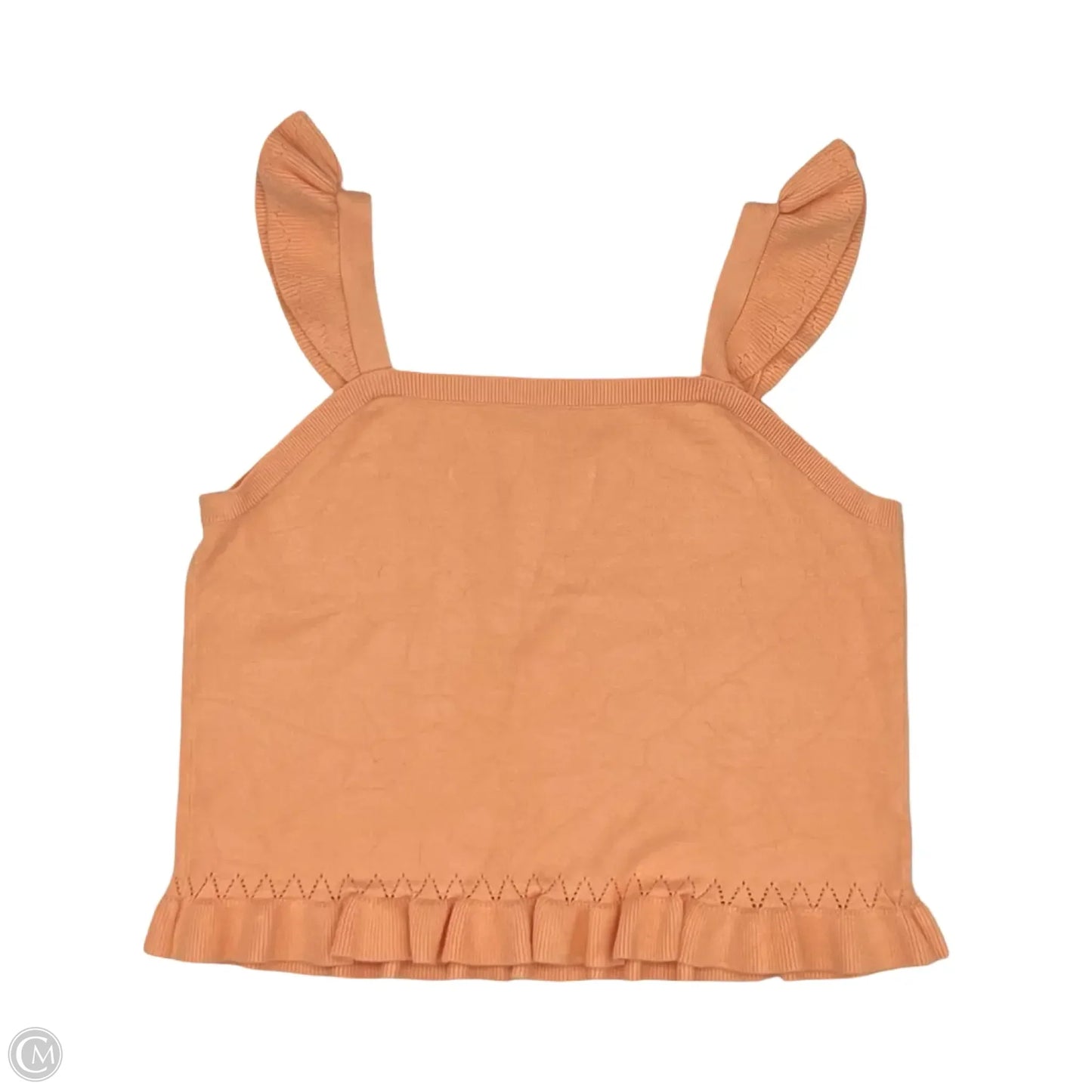Blouse Sleeveless By Loft In Orange, Size: Xl