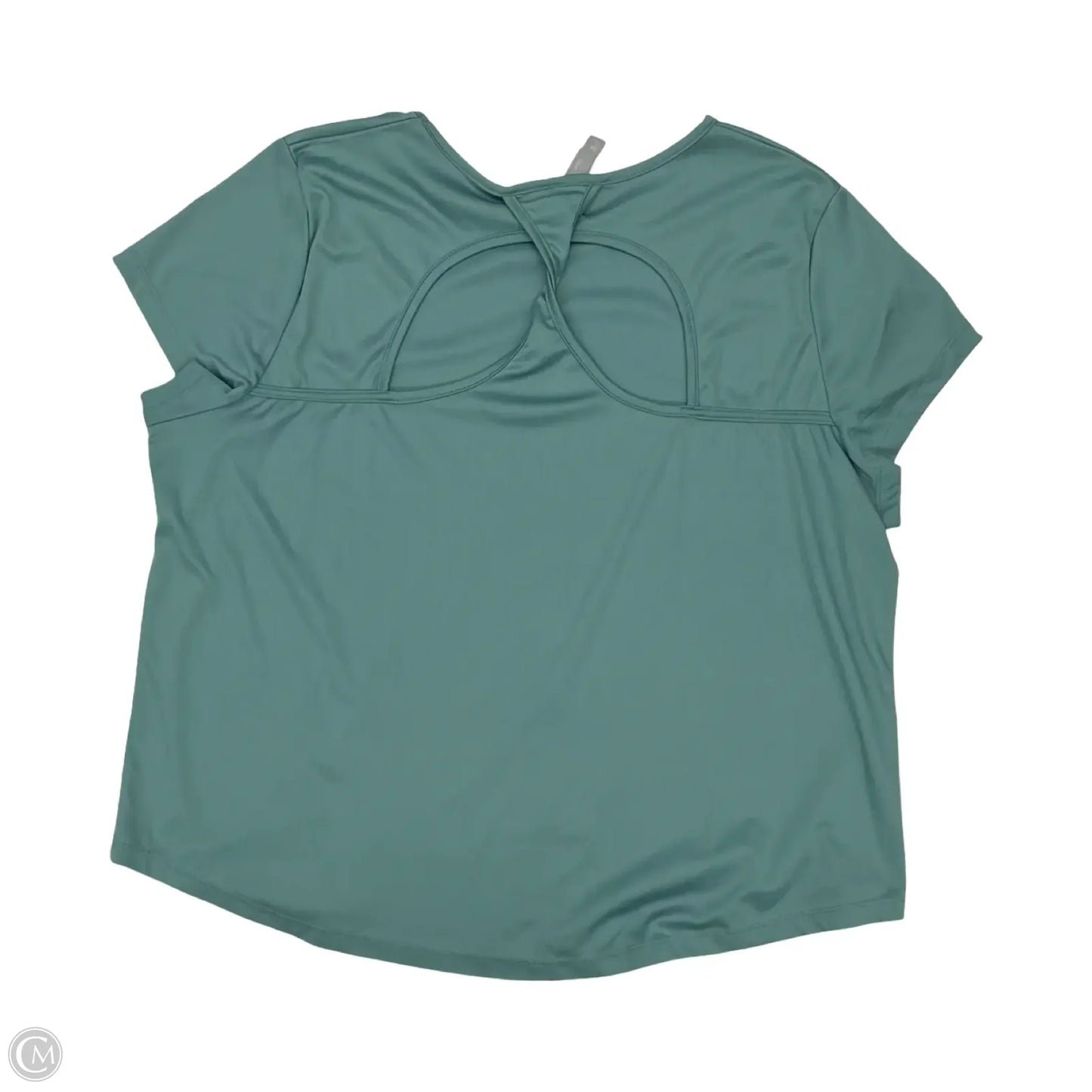 Top Short Sleeve By Daisy Fuentes In Green, Size: 3x