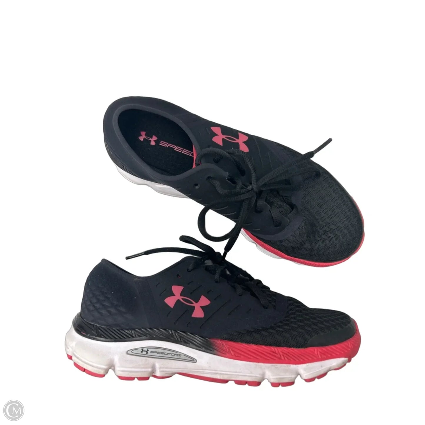 Shoes Athletic By Under Armour In Black & Pink, Size: 7.5