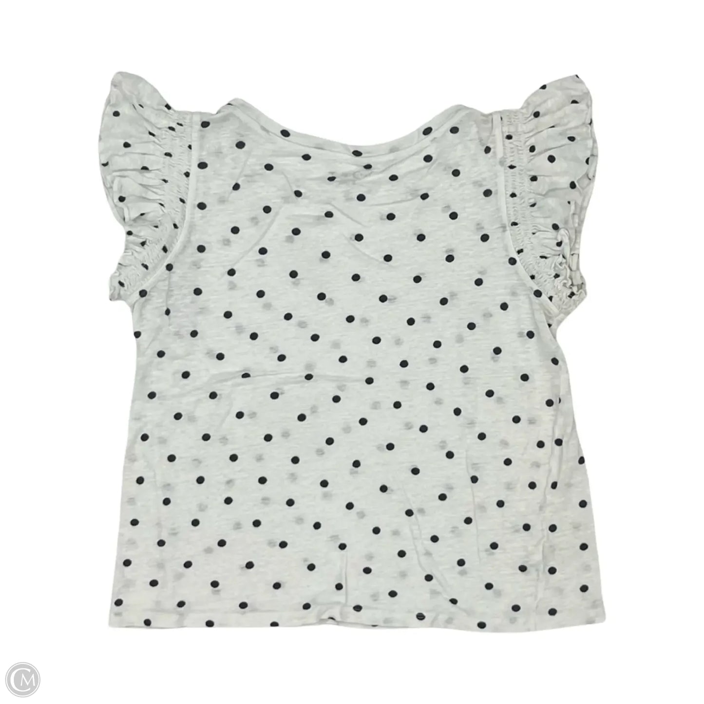 Top Short Sleeve By Loft In Polkadot Pattern, Size: S