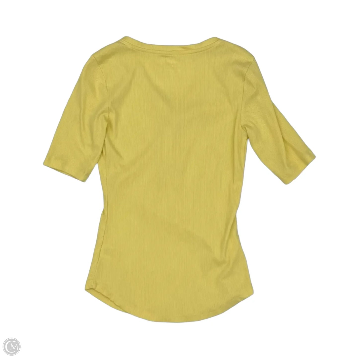 Top Short Sleeve By Sonoma In Yellow, Size: S