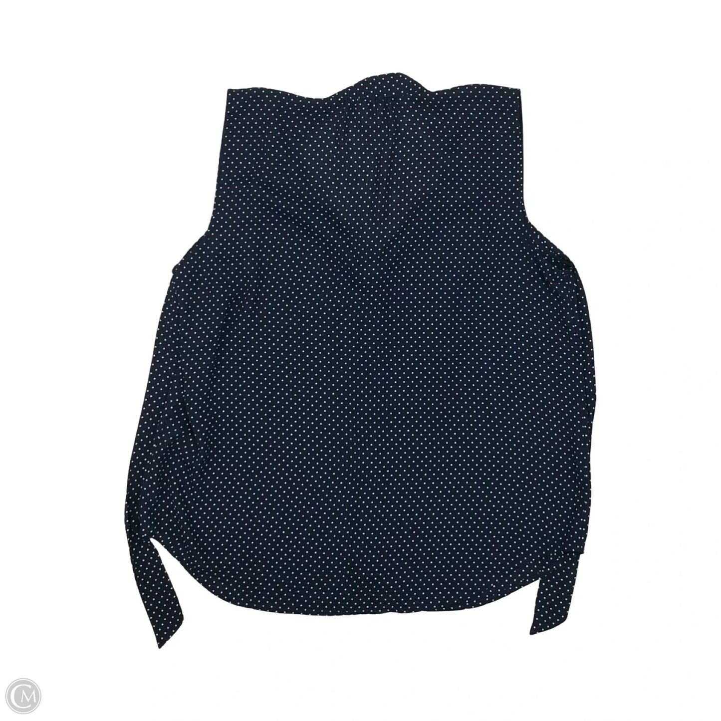Blouse Sleeveless By J. Crew In Polkadot Pattern, Size: M