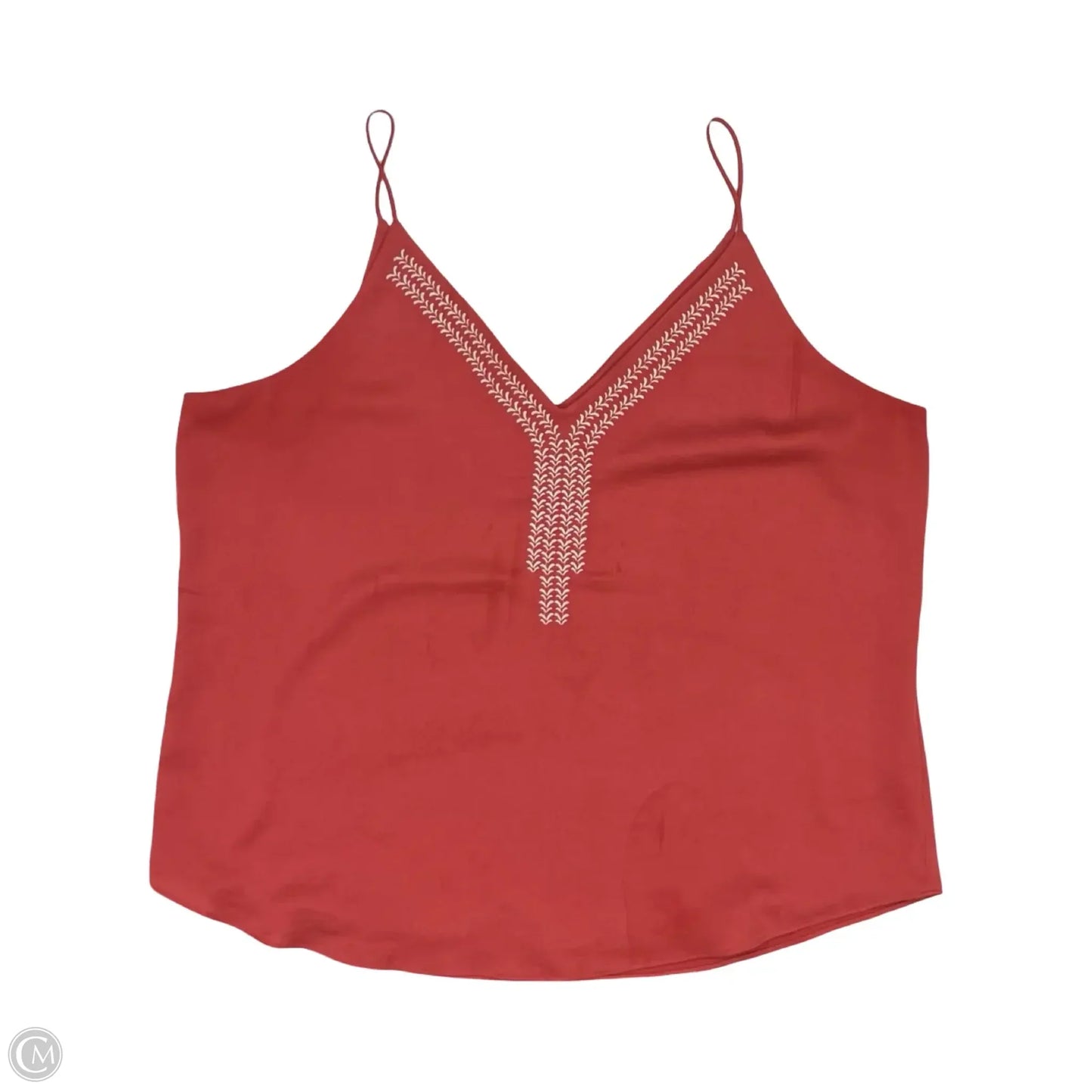 Blouse Sleeveless By Express In Orange, Size: Xl