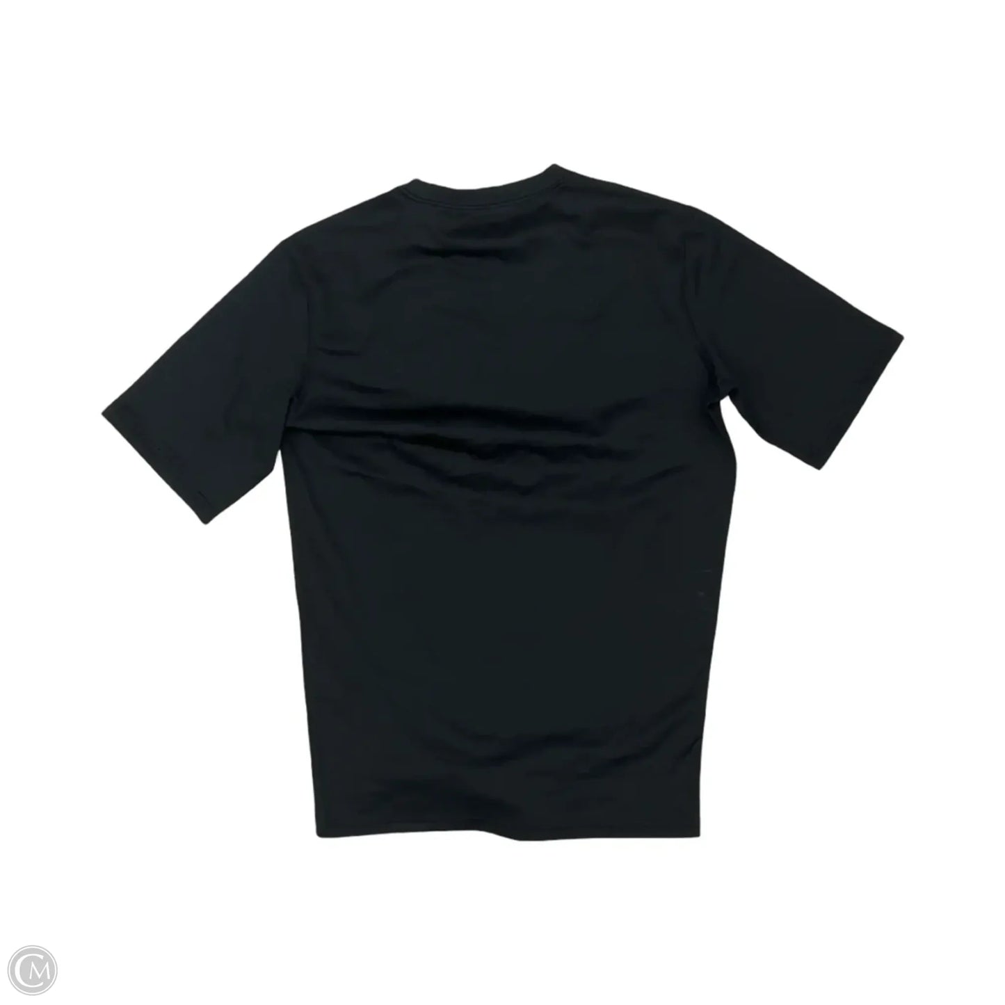 Athletic Top Short Sleeve By Under Armour In Black, Size: L