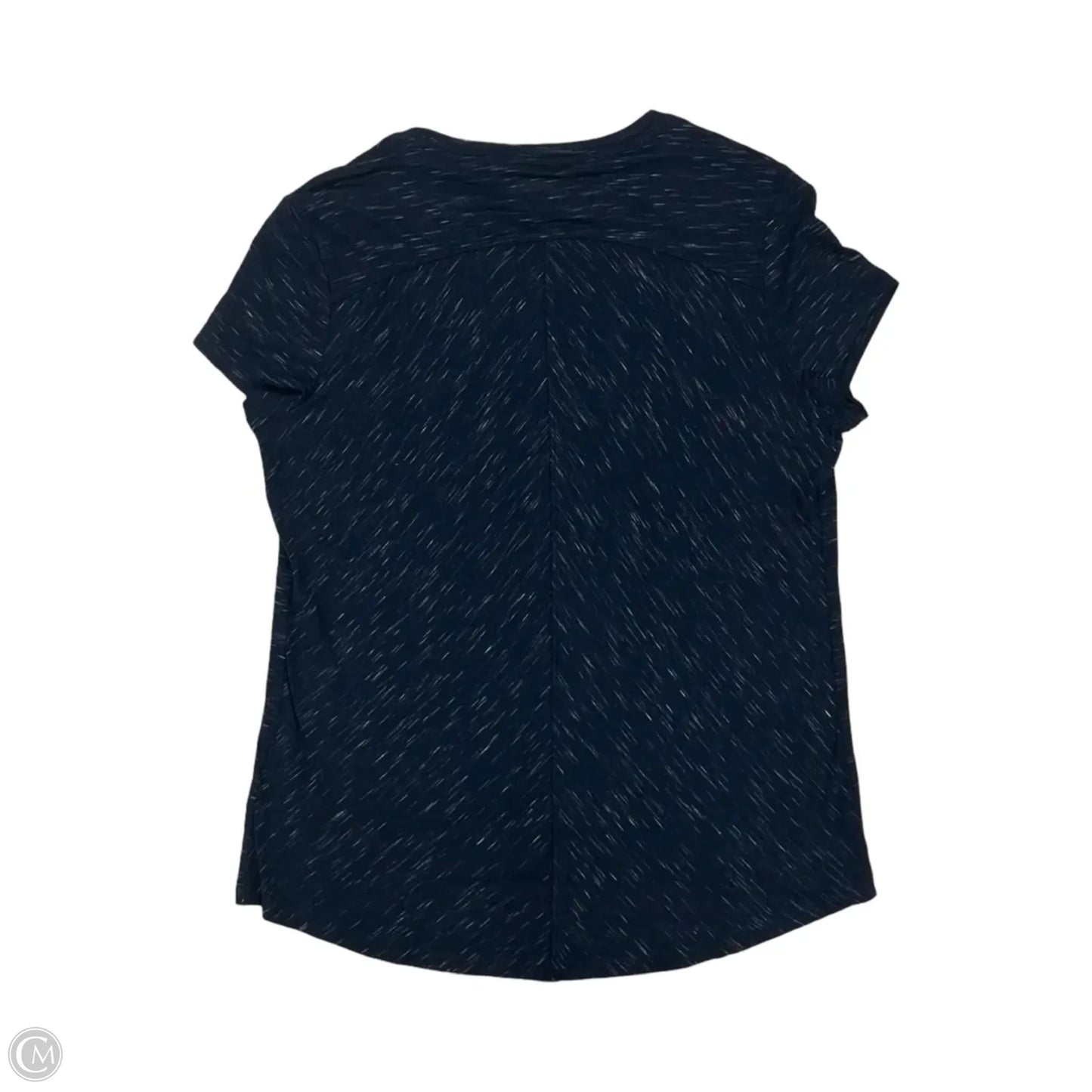 Athletic Top Short Sleeve By Avia In Navy, Size: M