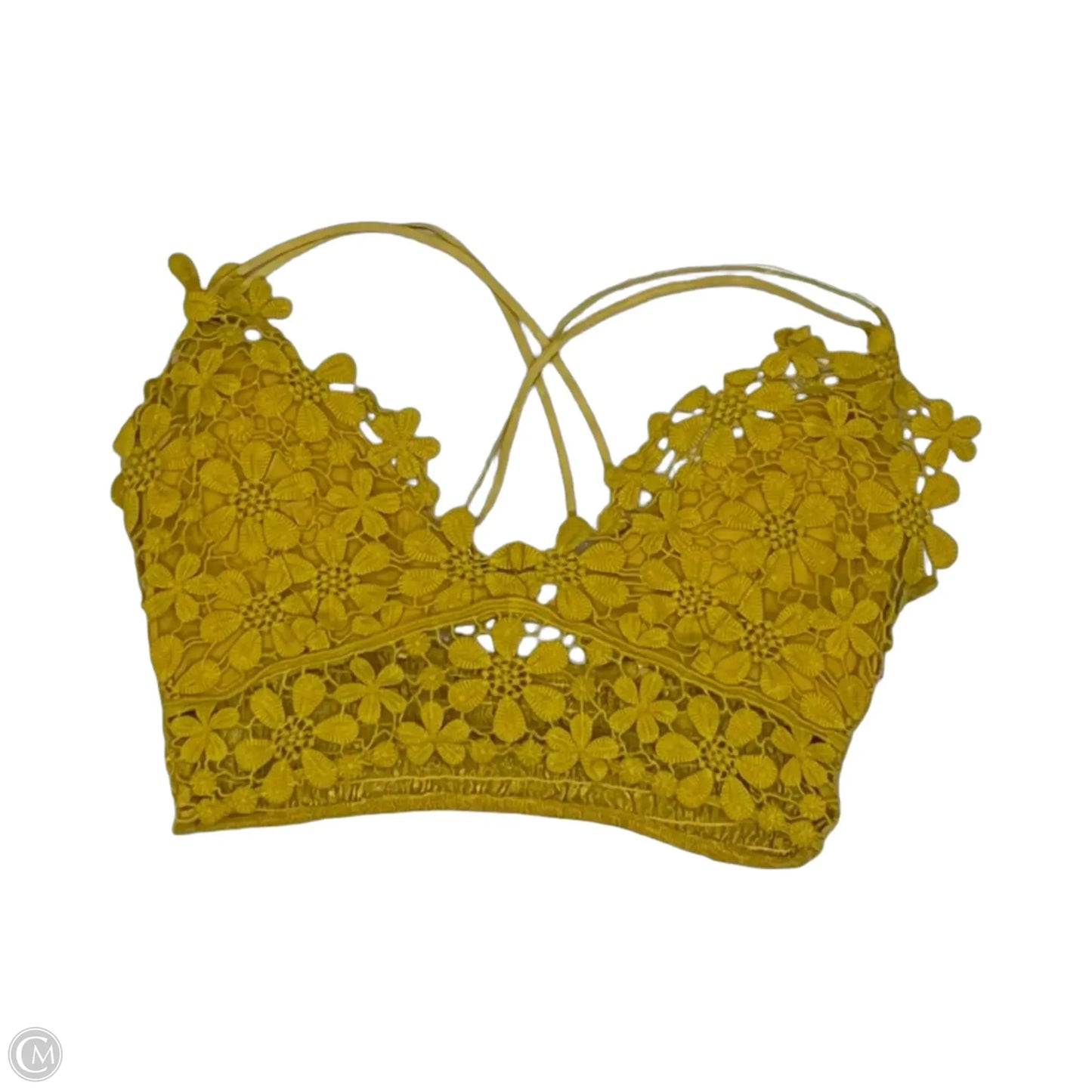 Bralette By Clothes Mentor In Yellow, Size: M
