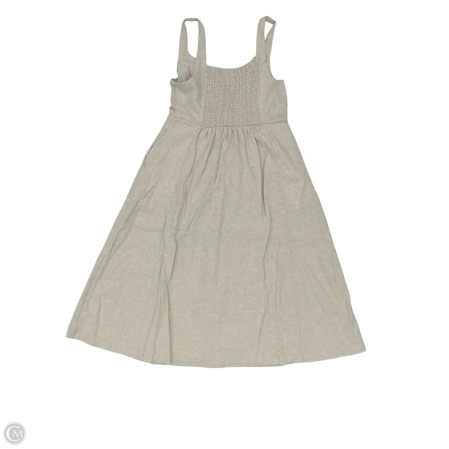 Dress Casual Midi By Old Navy In Tan, Size: M