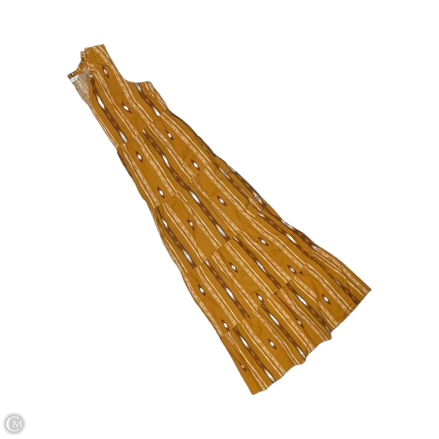 Dress Party Long By Sonoma In Brown & Yellow, Size: M