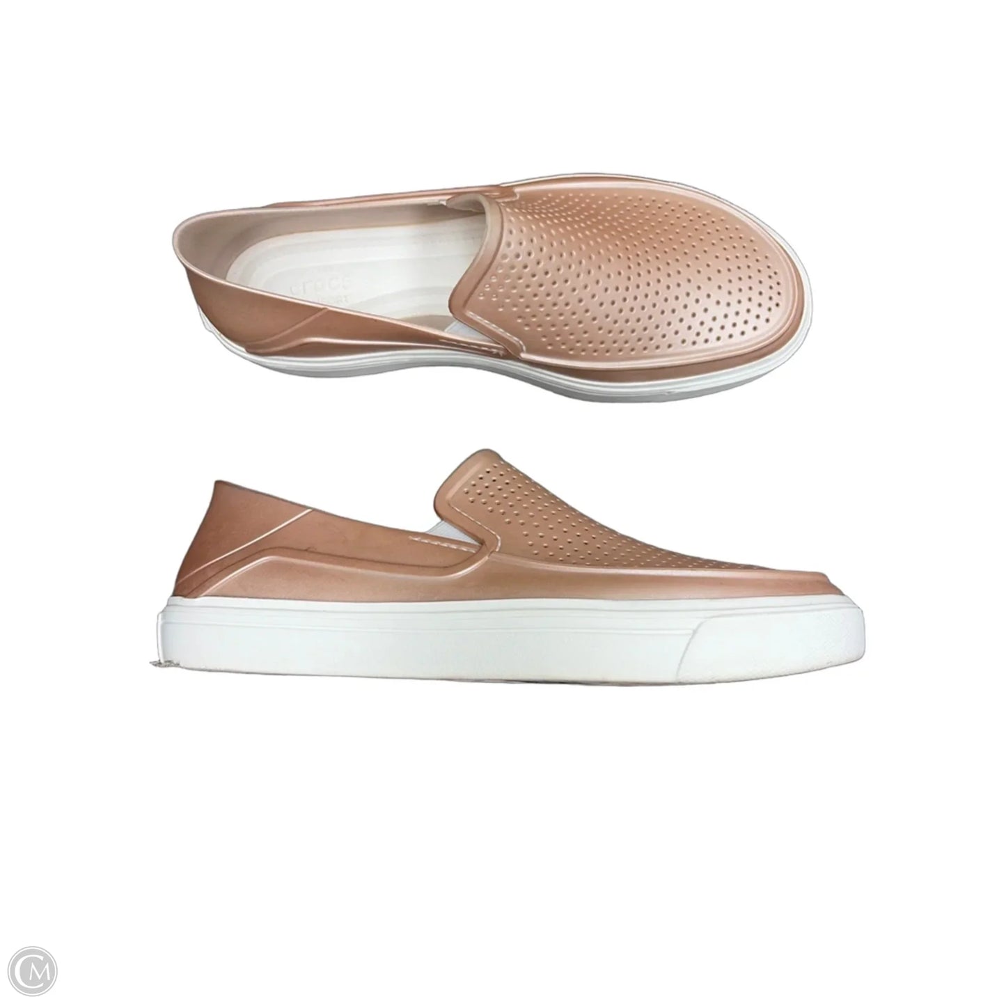 Shoes Flats By Crocs In Pink, Size: 11