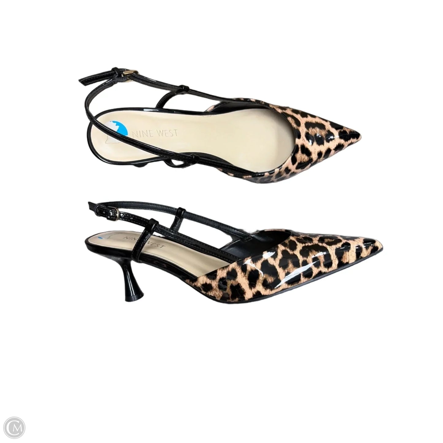 Shoes Heels Kitten By Nine West In Animal Print, Size: 7.5