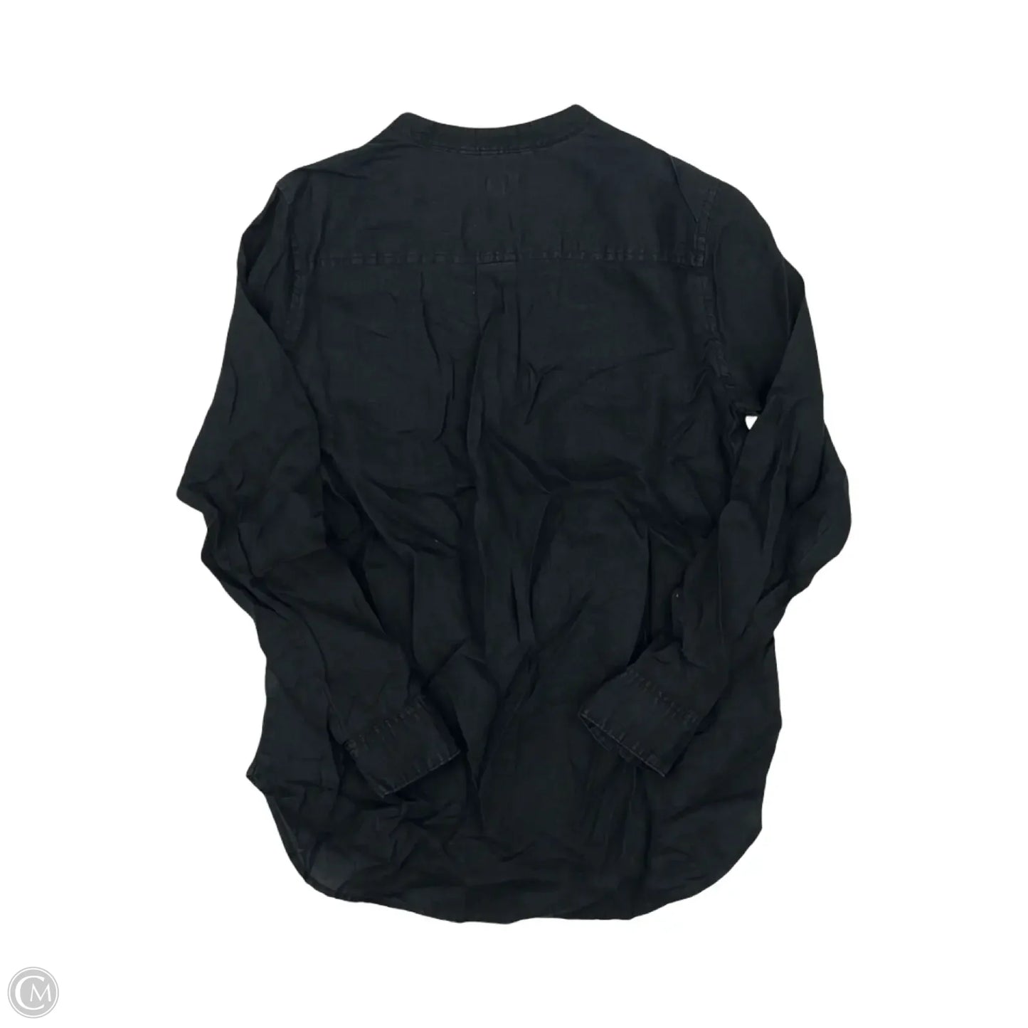 Blouse Long Sleeve By Gap In Black, Size: S