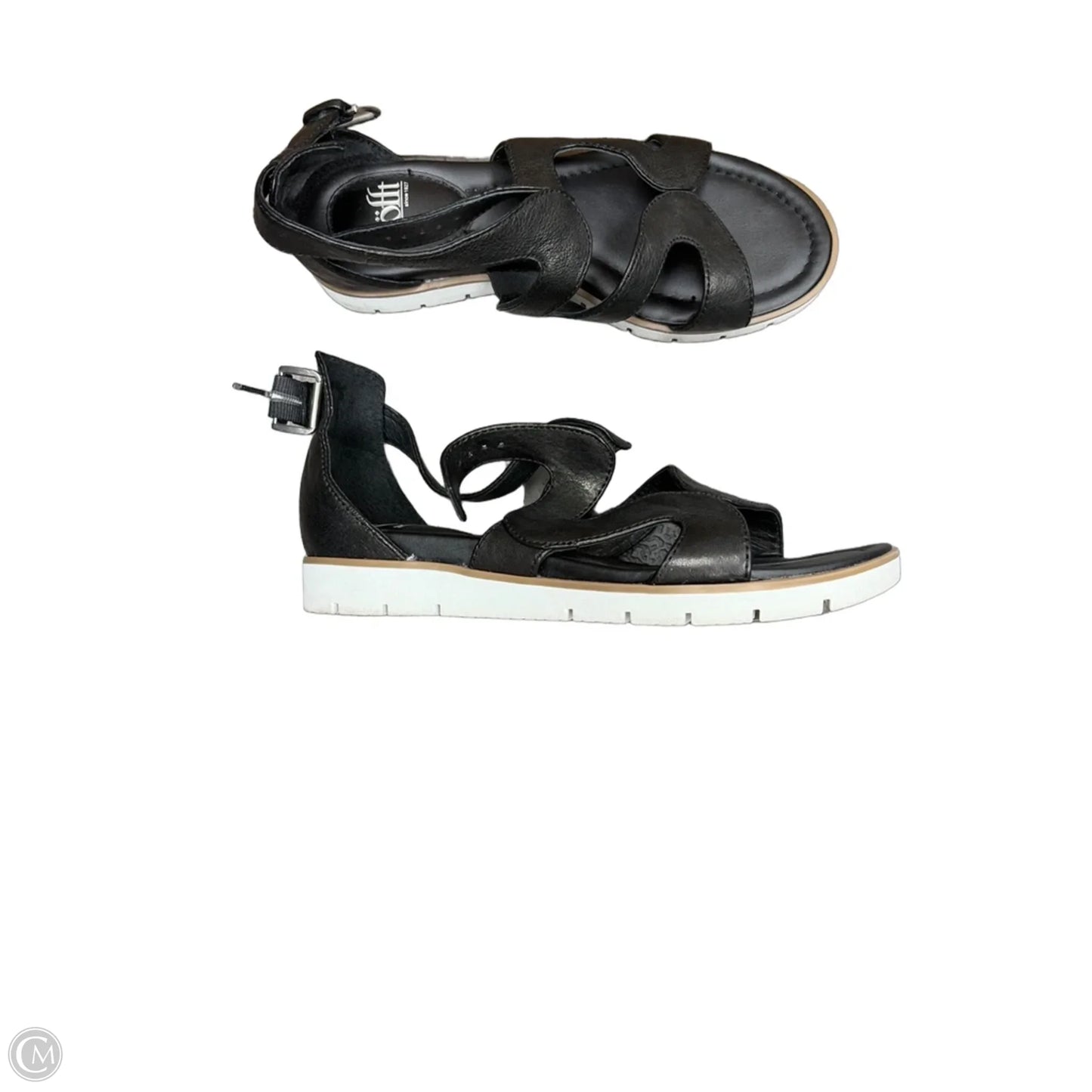 Sandals Flats By Sofft In Black, Size: 8.5
