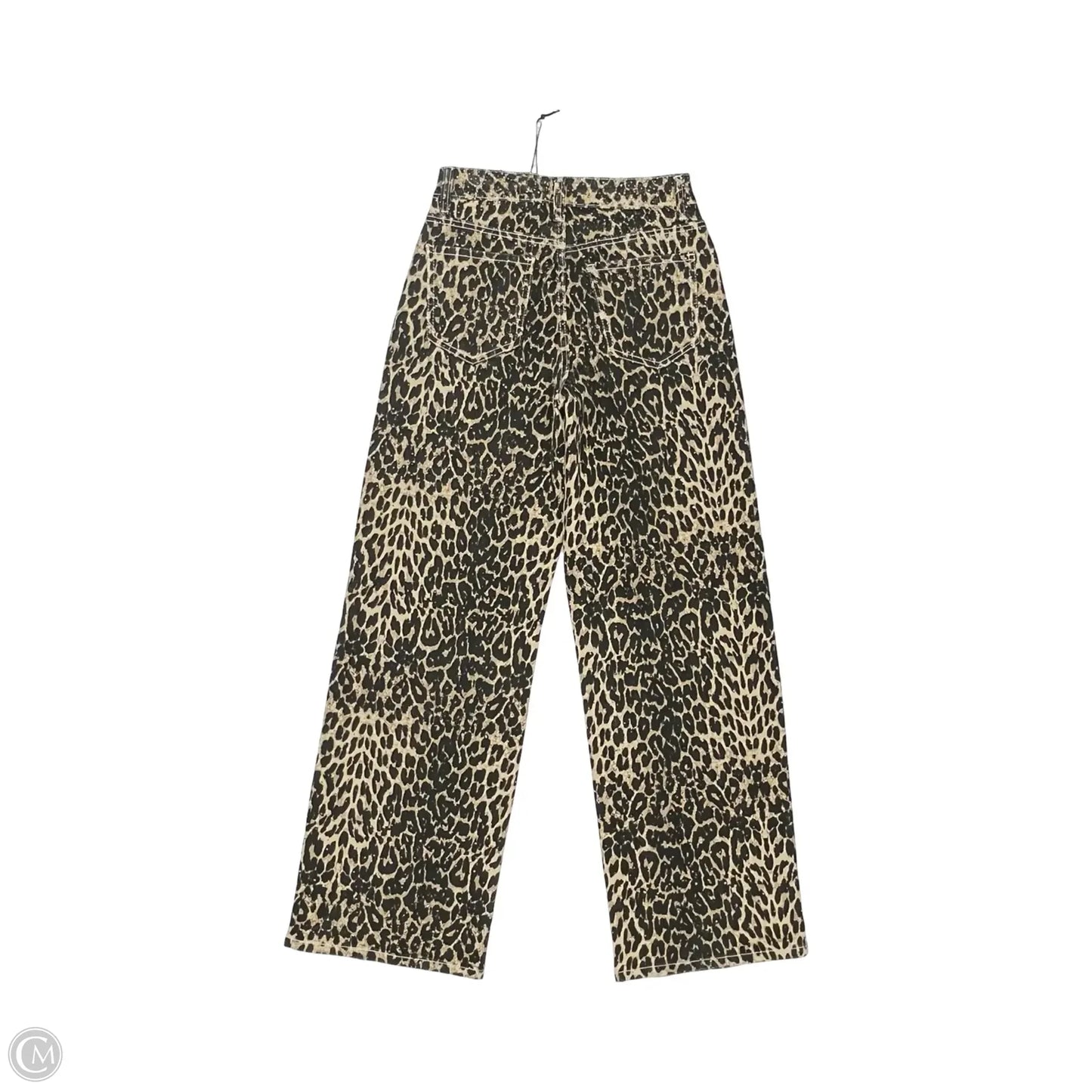 Jeans Wide Leg By Legend In Leopard Print, Size: M