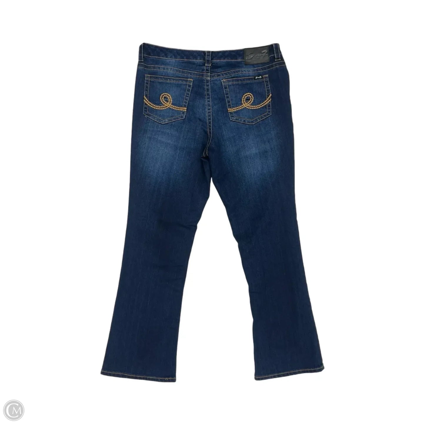 Jeans Boot Cut By Seven 7 In Blue Denim, Size: 20