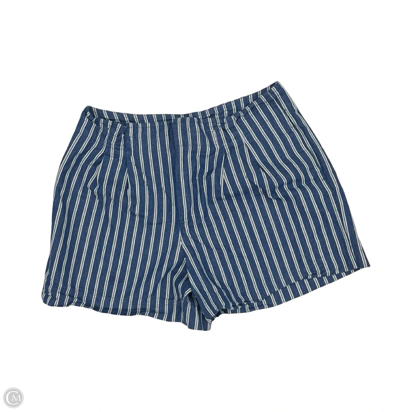 Shorts By Cato In Blue & White, Size: 18