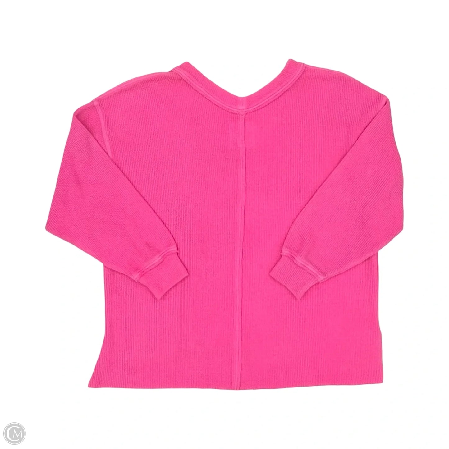 Top Long Sleeve By Aerie In Pink, Size: L