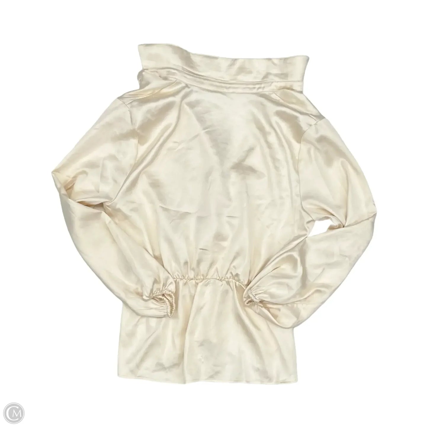 Blouse Long Sleeve By Pleione In Cream, Size: Xl