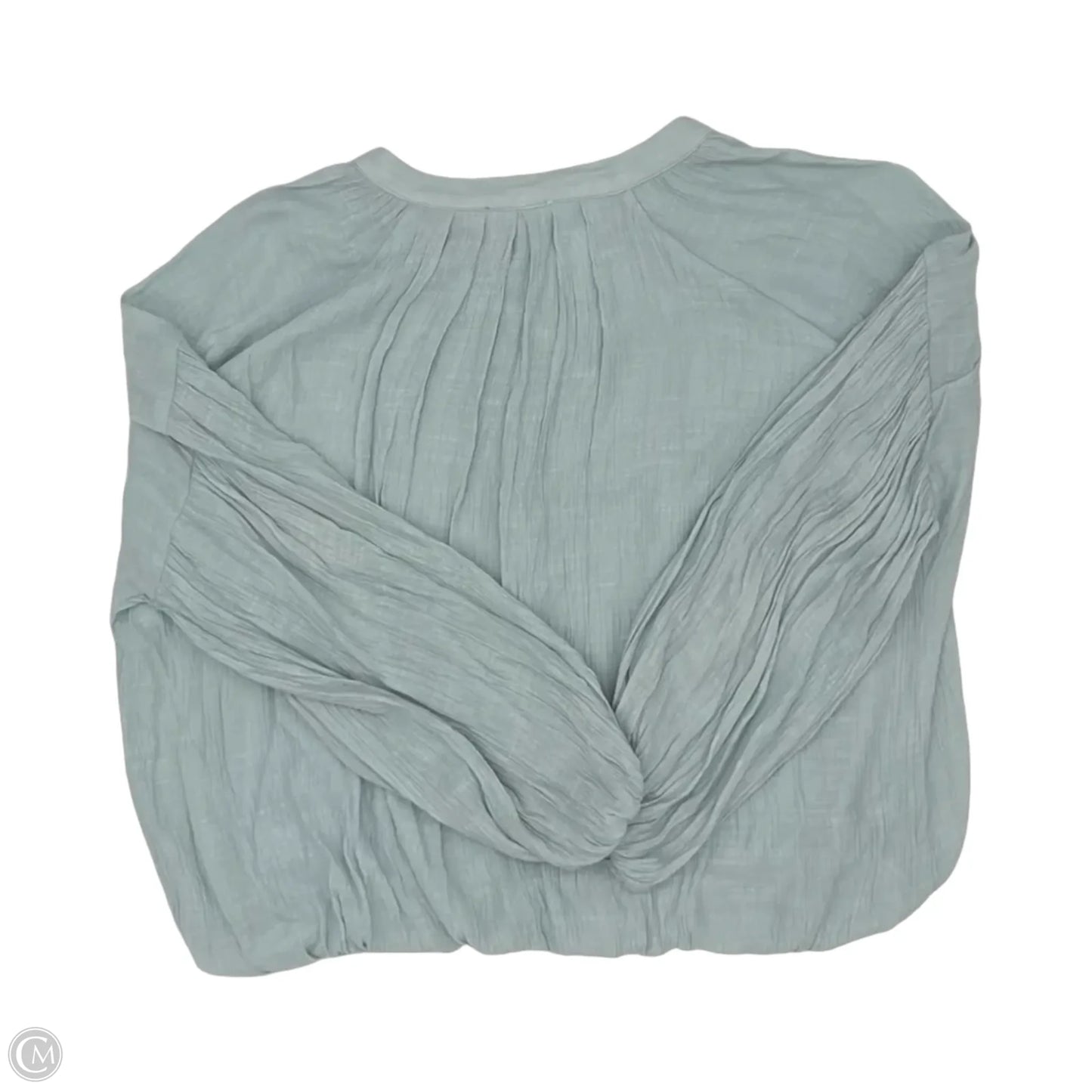 Blouse Long Sleeve By Fate In Blue, Size: M