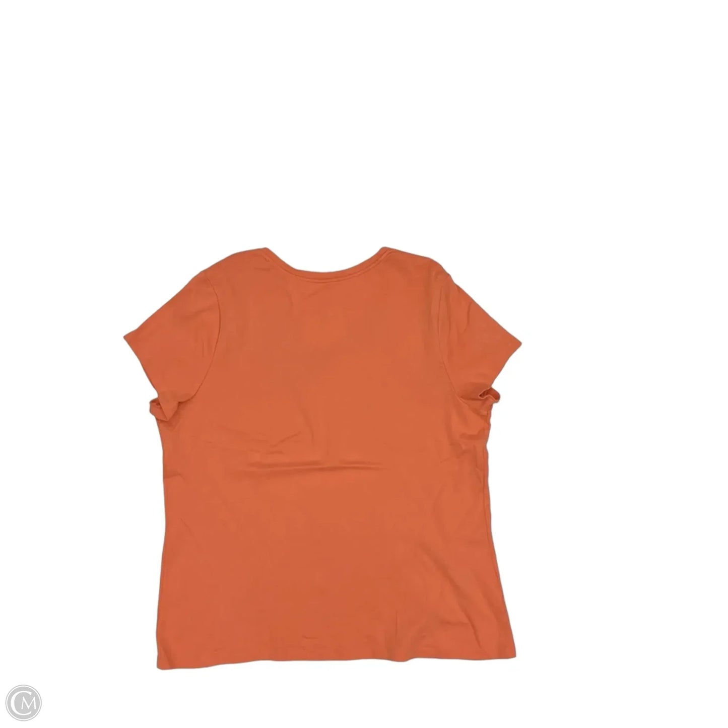 Top Short Sleeve Basic By St Johns Bay In Orange, Size: 2x