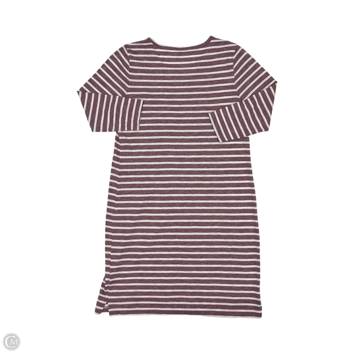 Dress Casual Midi By Sonoma In Purple & White, Size: S
